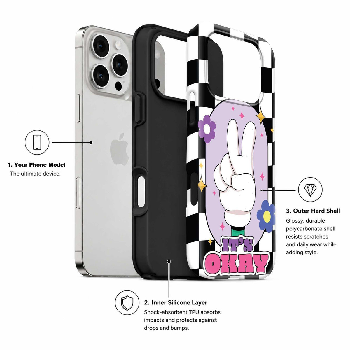 Checkmate Cute Dual Guard Case