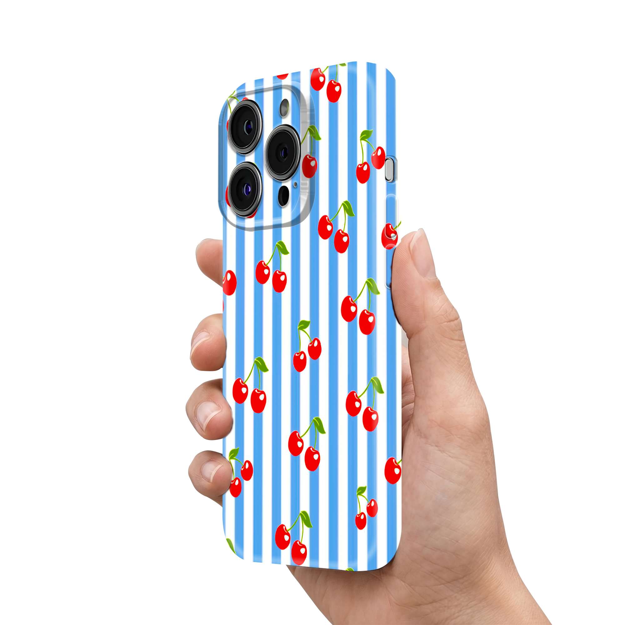 Cherry Lines Glossy Hard Case