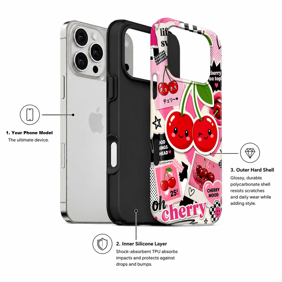 Cherry Mood Dual Guard Case