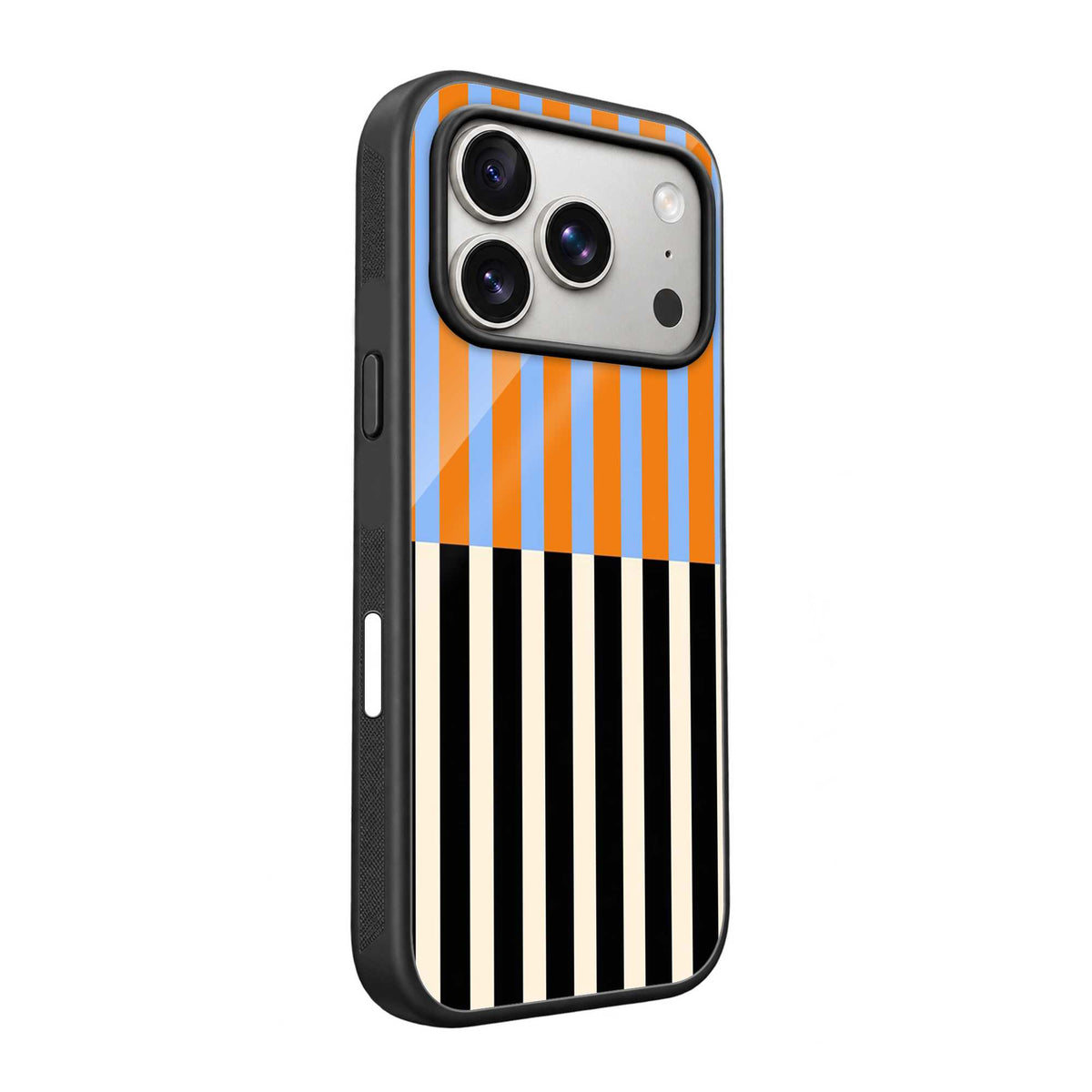 Citrus Stripes Glass Case