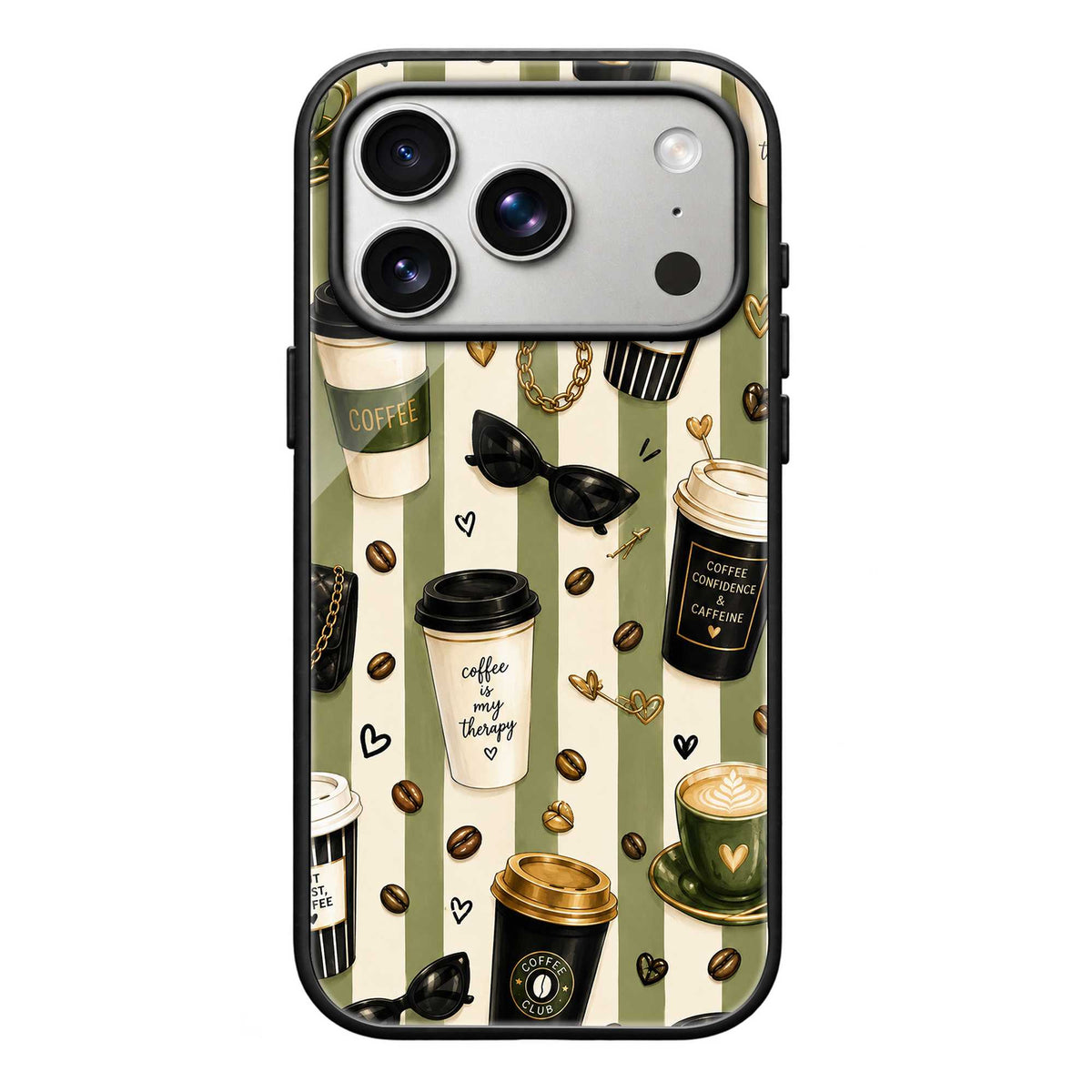 Coffee & Confidence Glass Case