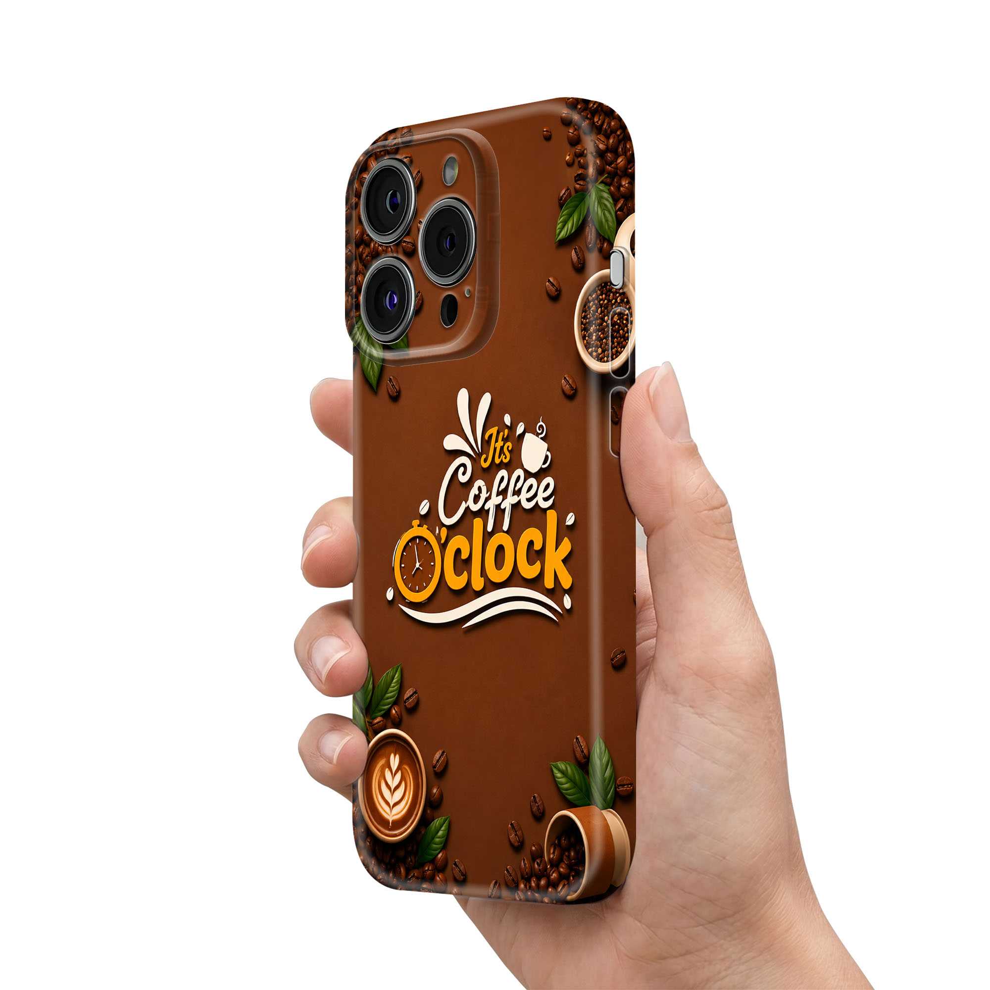 Coffee O’Clock Glossy Hard Case