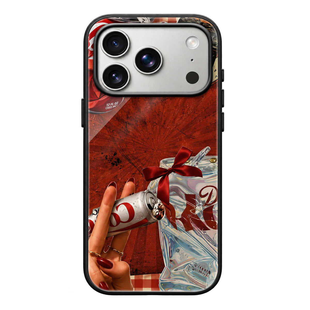 Coke Collage Glass Case
