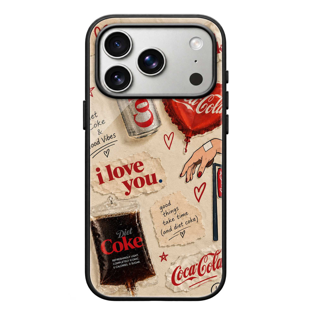 Coke & Good Vibes Glass Case