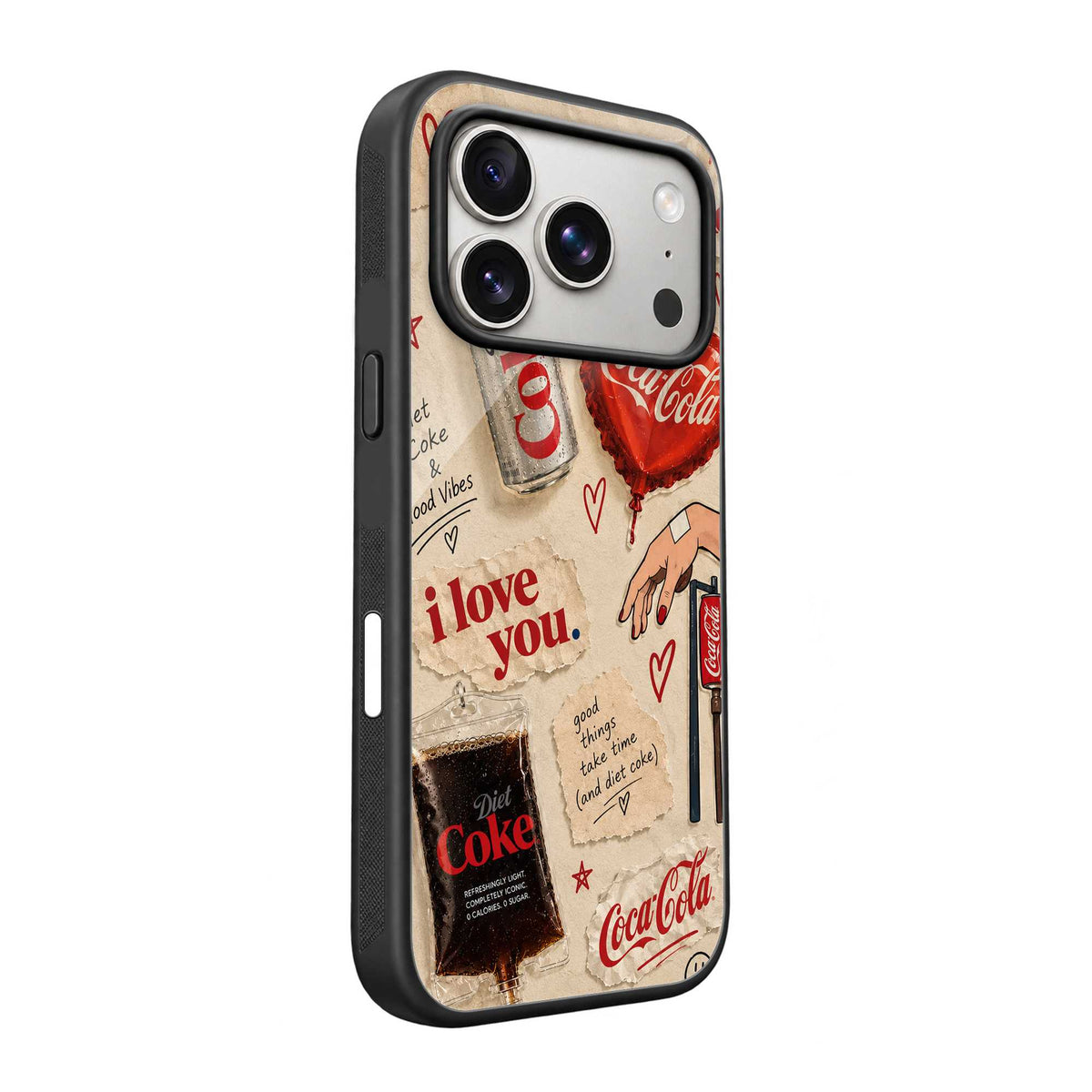 Coke & Good Vibes Glass Case