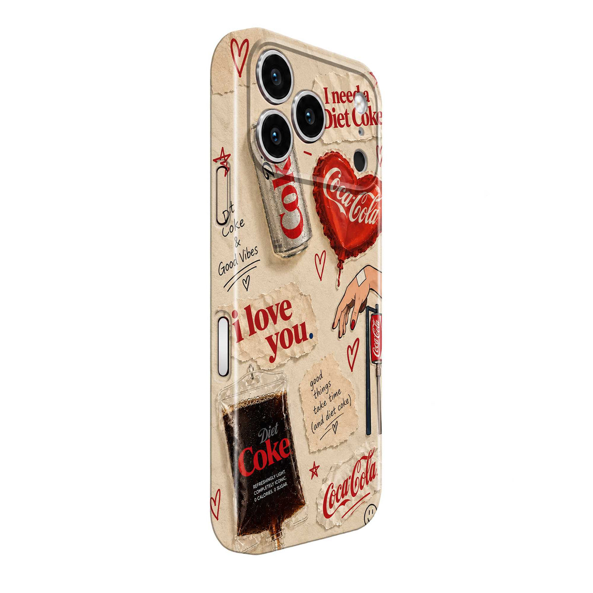 Coke & Good Vibes Glossy Hard Case