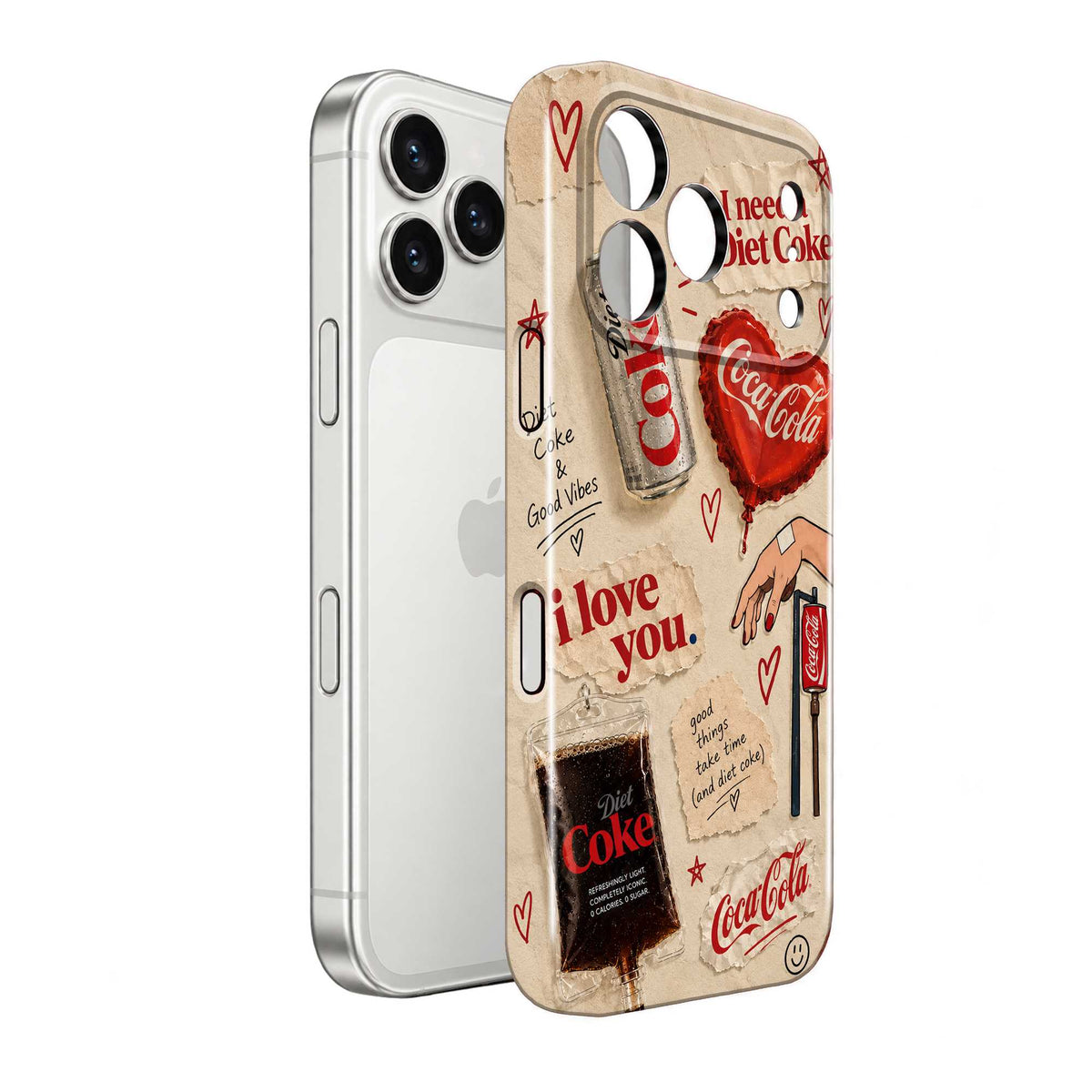 Coke & Good Vibes Glossy Hard Case