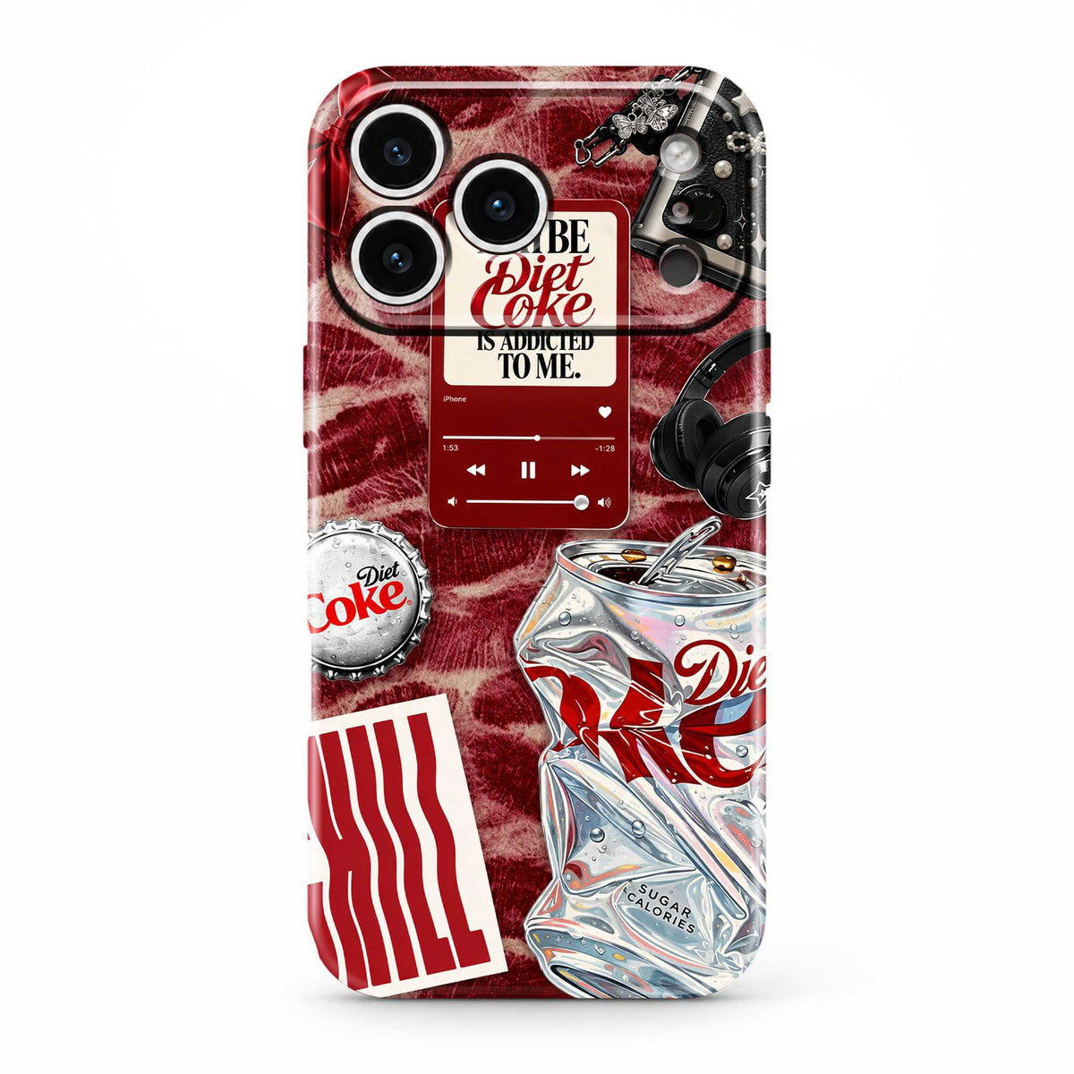 Coke & Kisses Glossy Hard Case