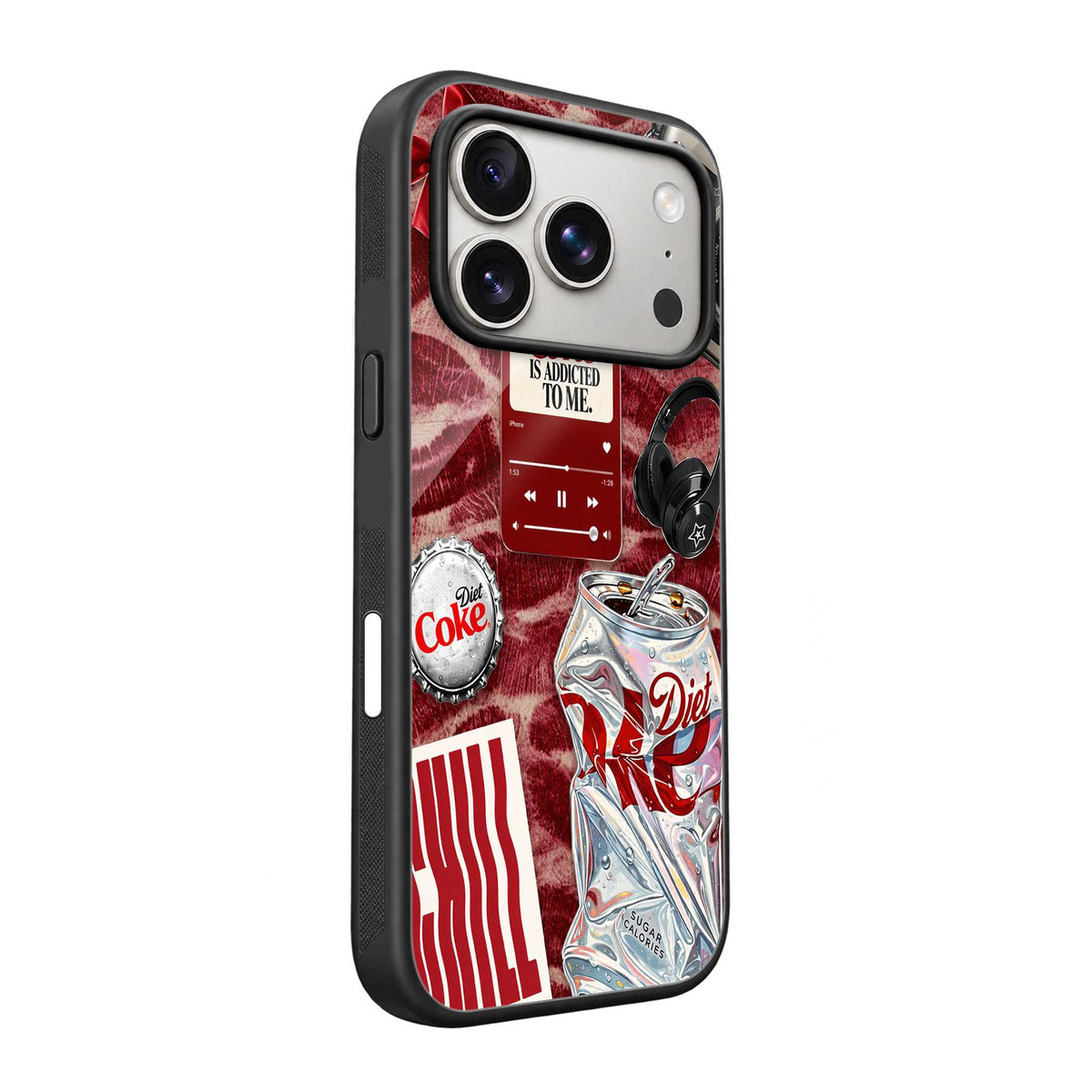 Coke & Kisses Glass Case