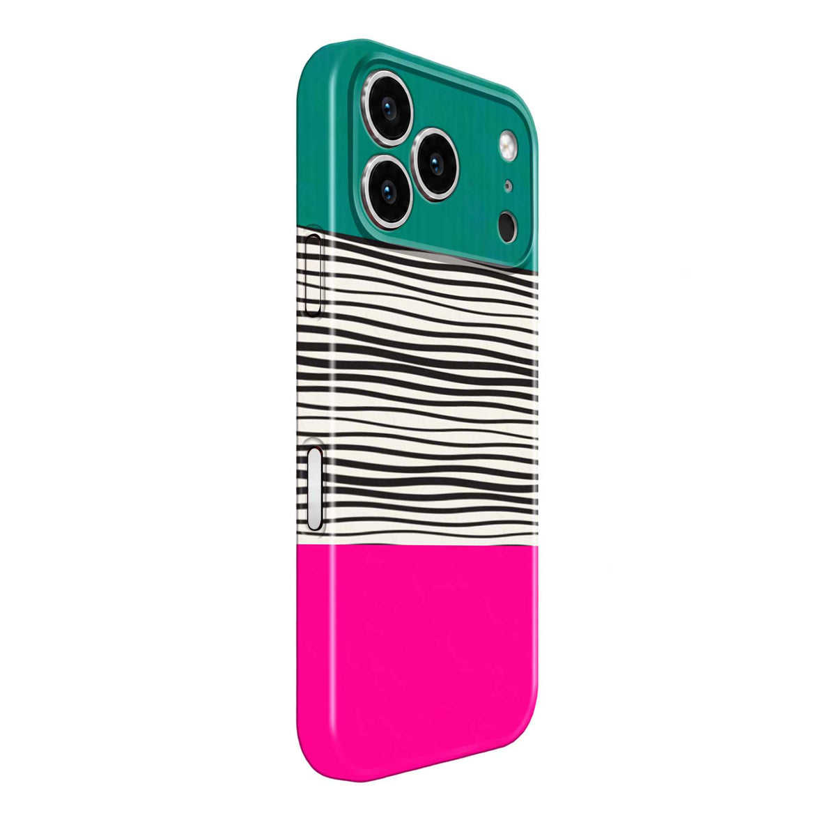 Color Block Glossy Hard Case
