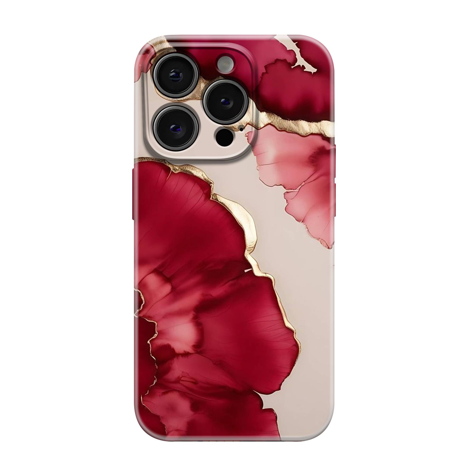 Crimson Petals Glossy Hard Case
