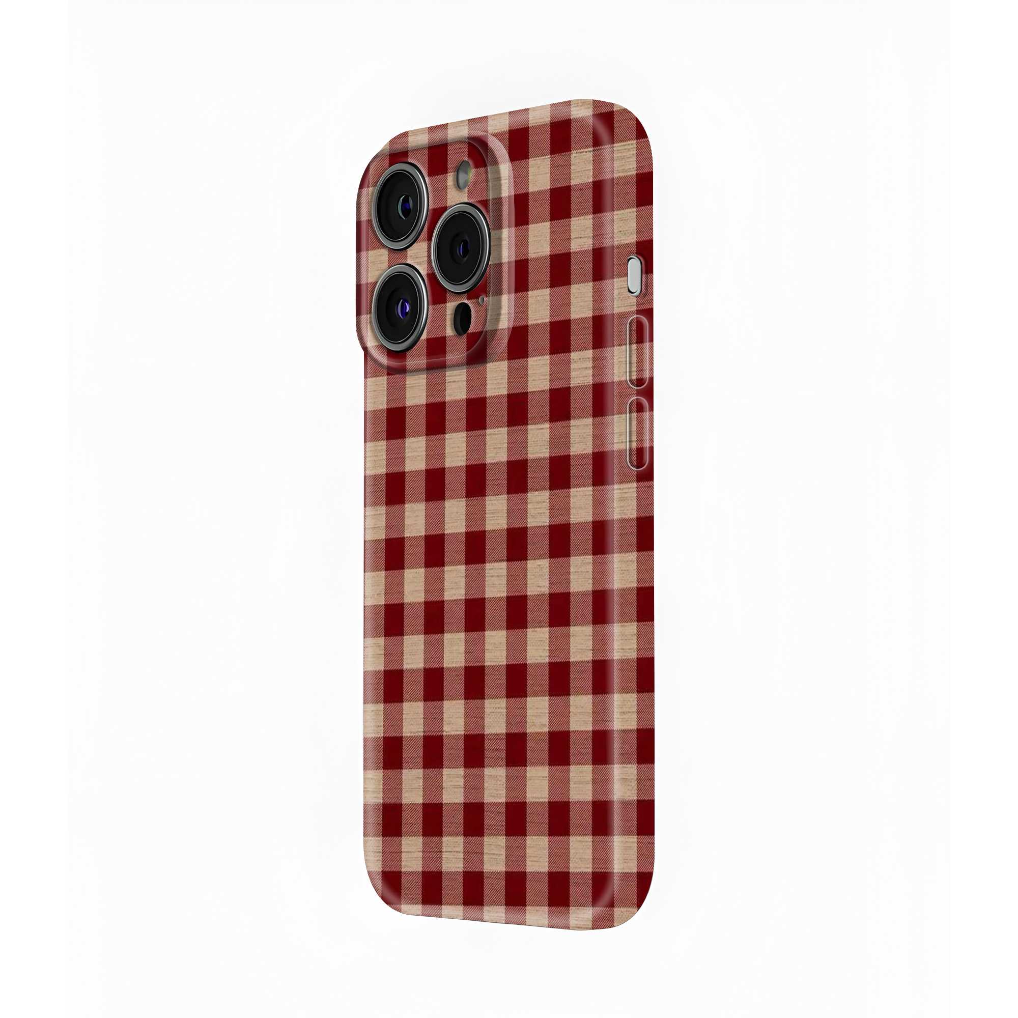 Crimson Checks Glossy Hard Case