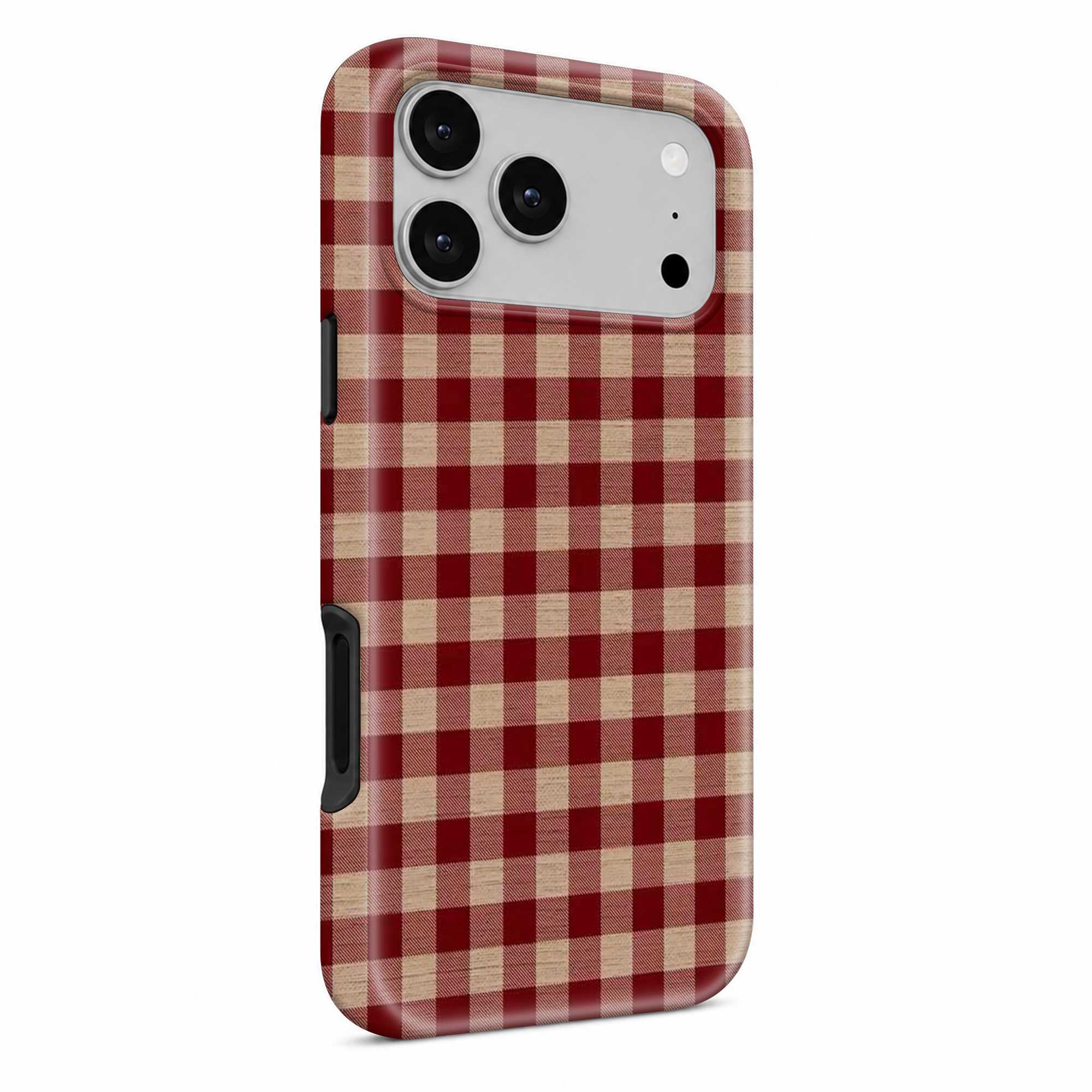 Crimson Checks Dual Guard Case