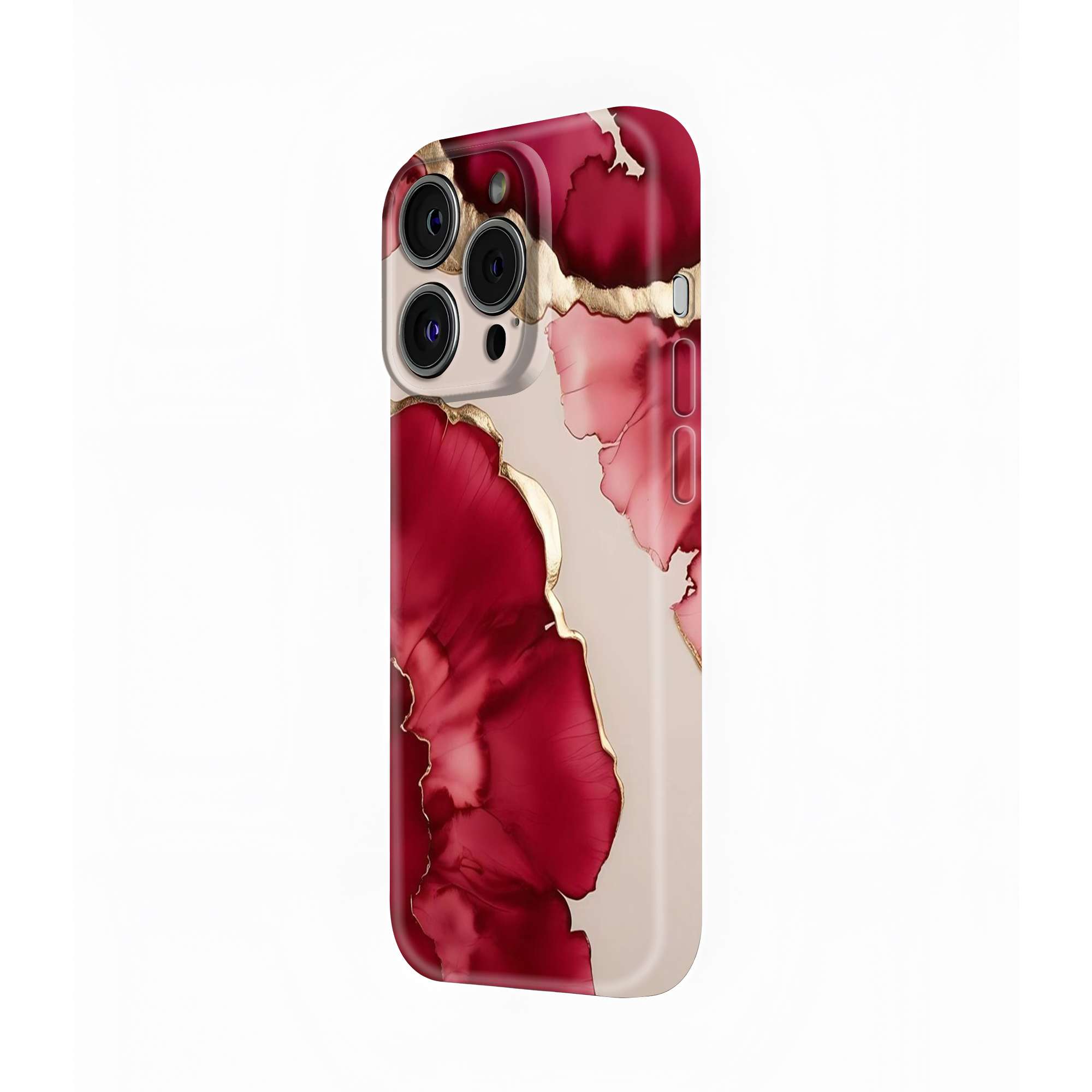 Crimson Petals Glossy Hard Case