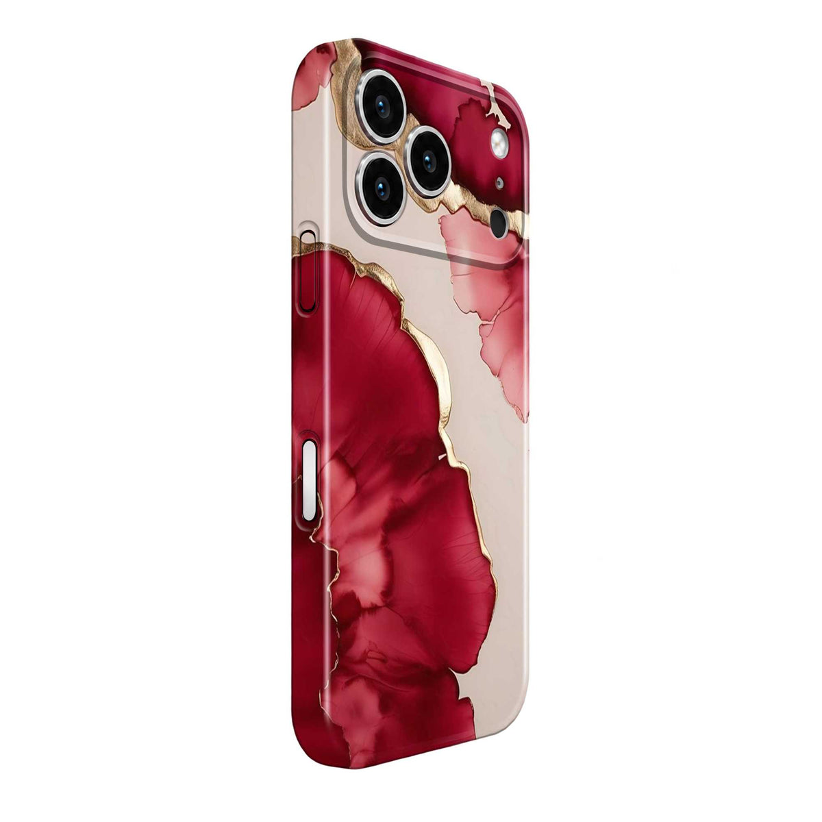 Crimson Petals Glossy Hard Case