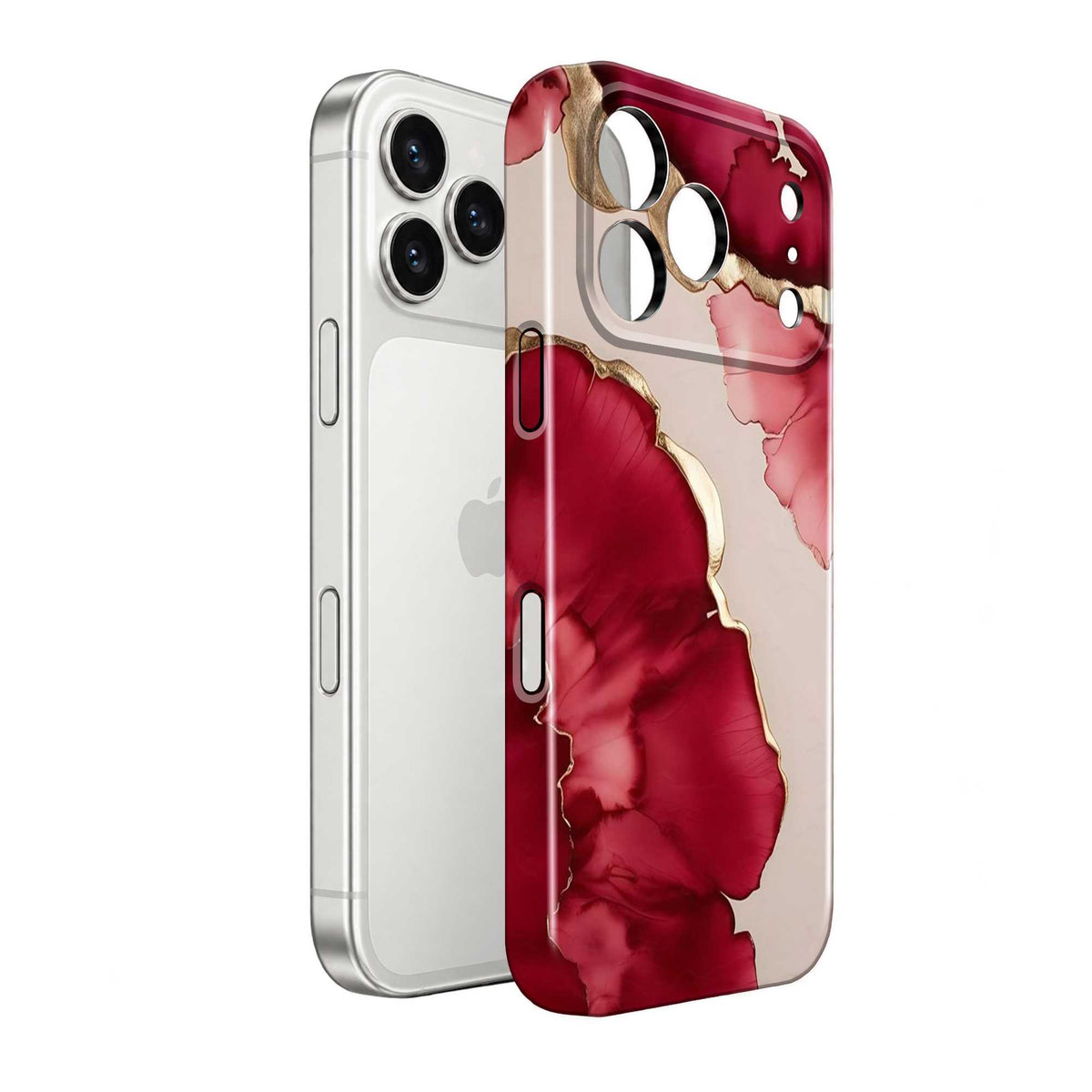 Crimson Petals Glossy Hard Case