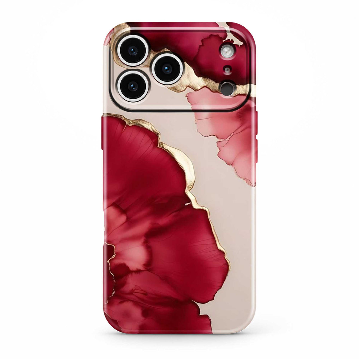 Crimson Petals Glossy Hard Case