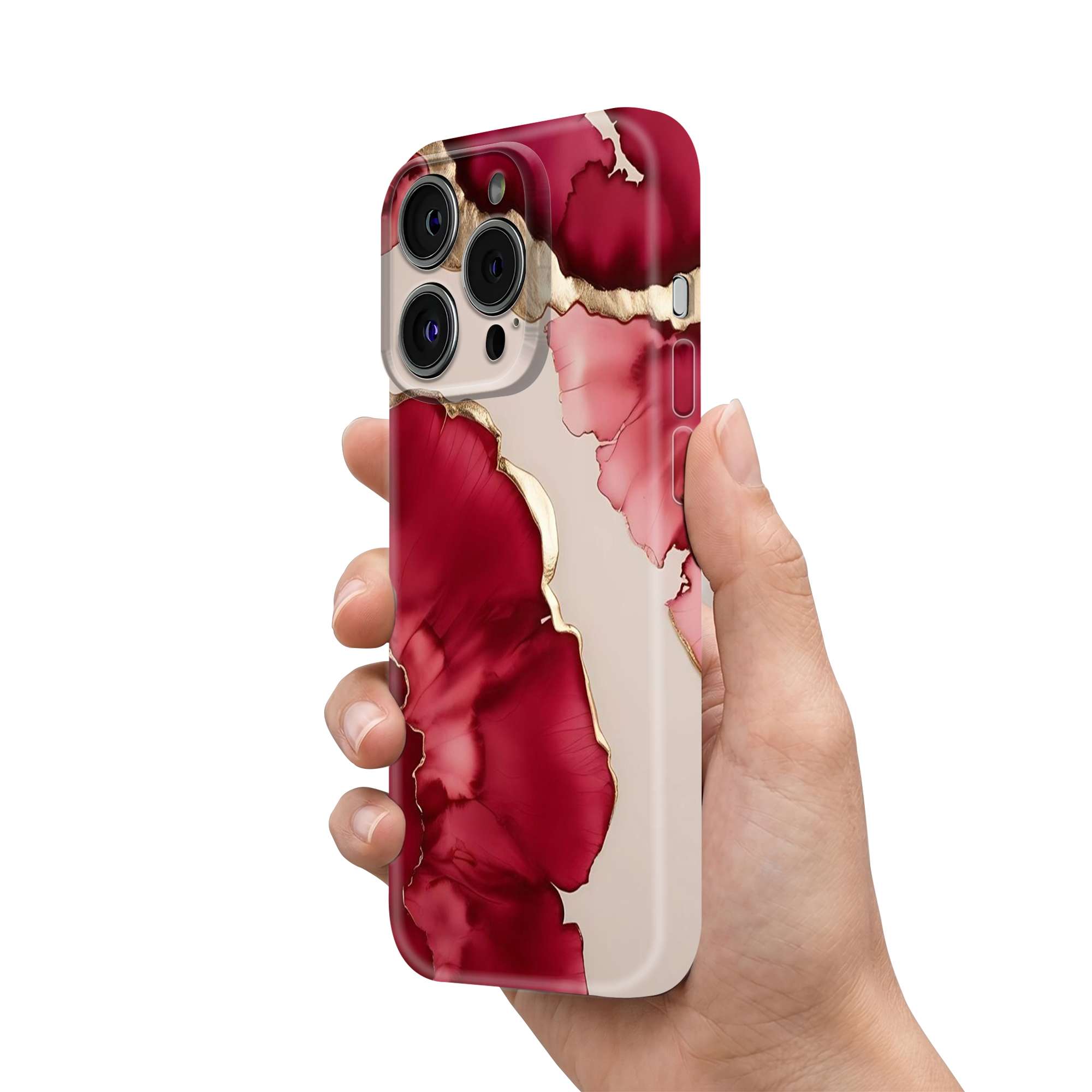 Crimson Petals Glossy Hard Case