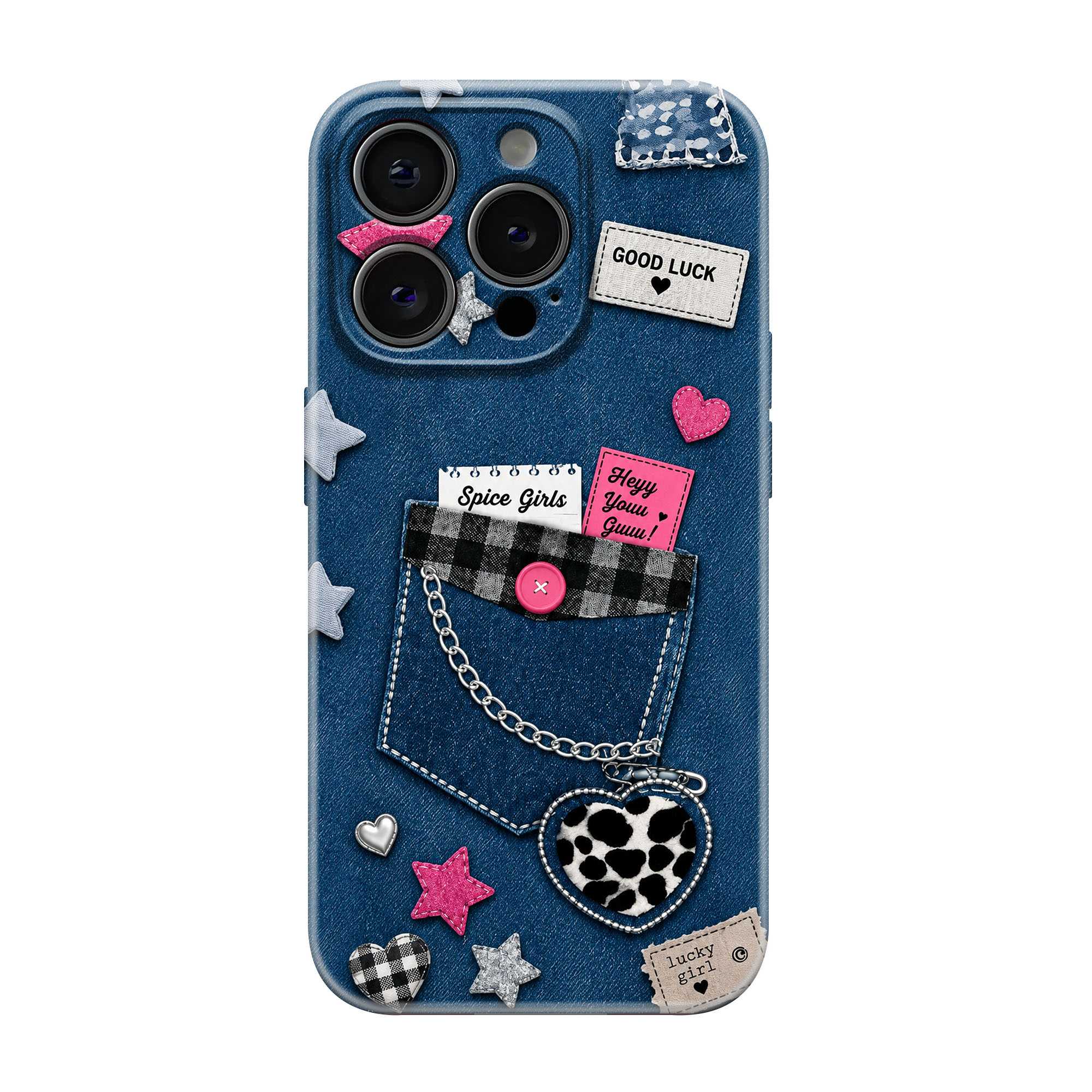 Denim Pocket Glossy Hard Case