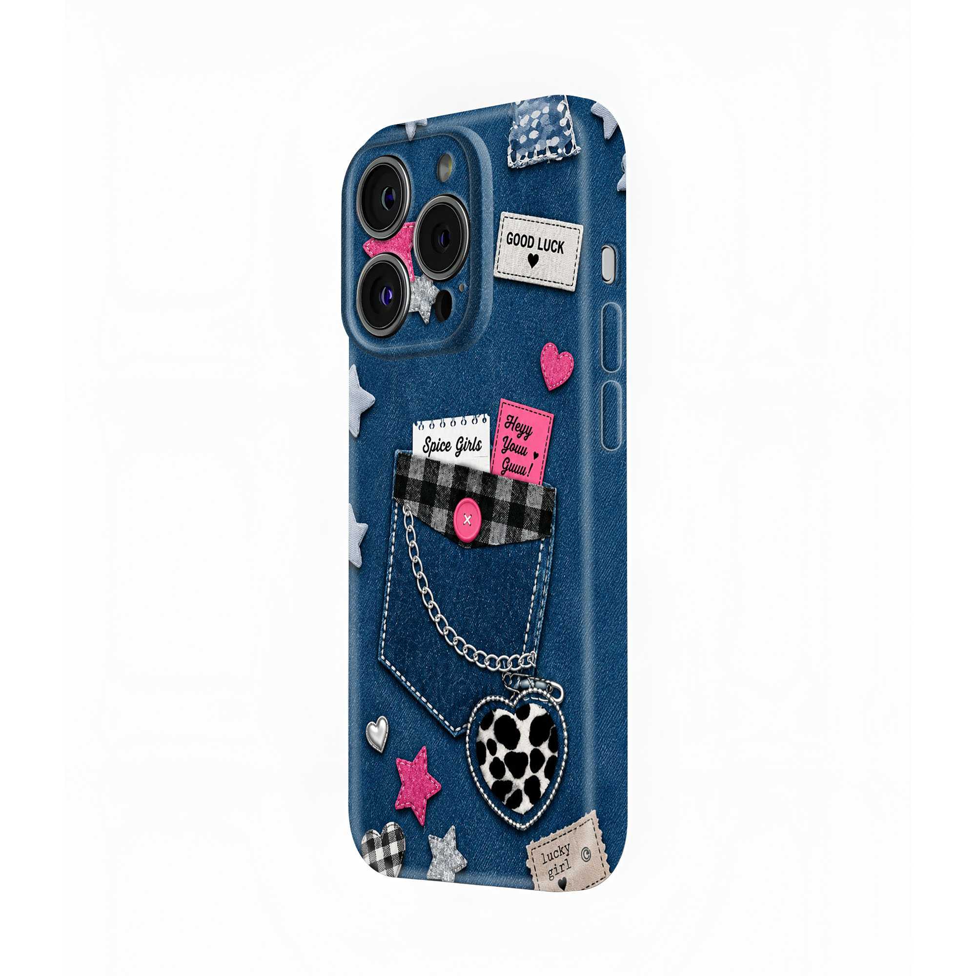 Denim Pocket Glossy Hard Case