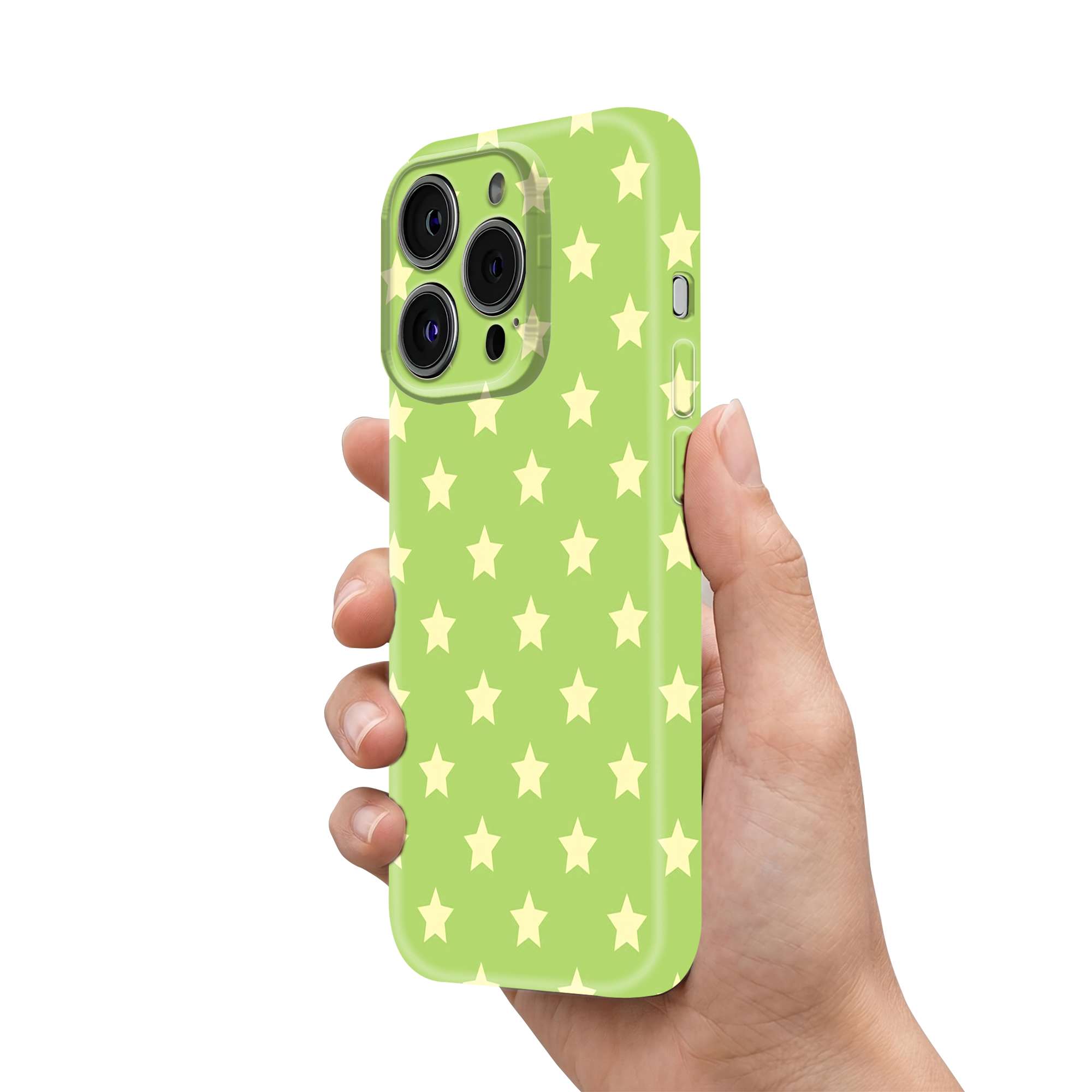 Disney Solft Green Star Glossy Hard Case