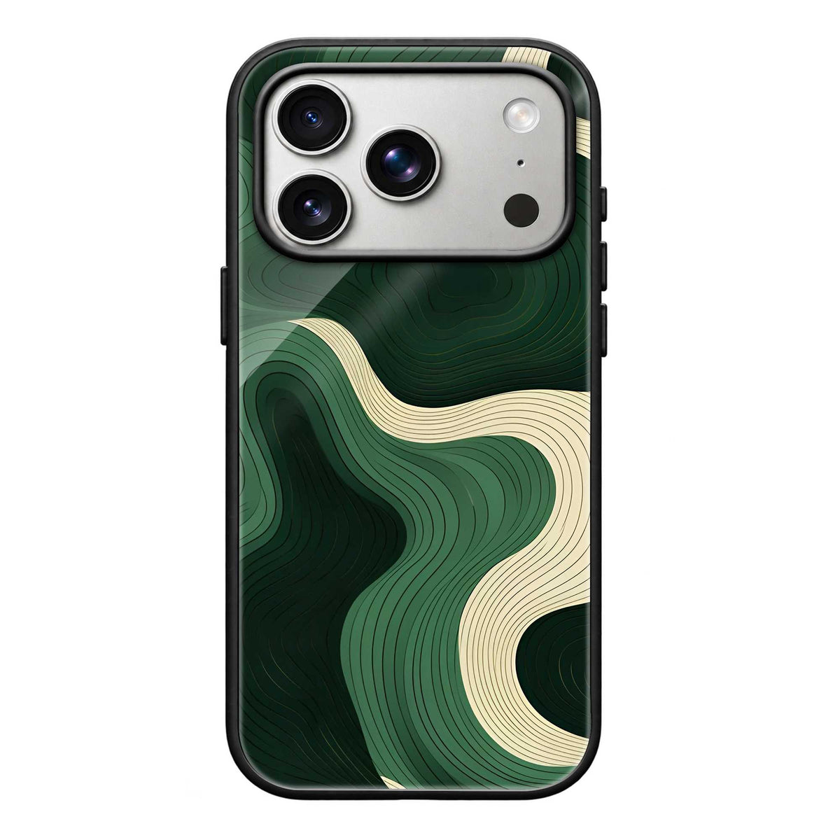 Emerald Flow Glass Case
