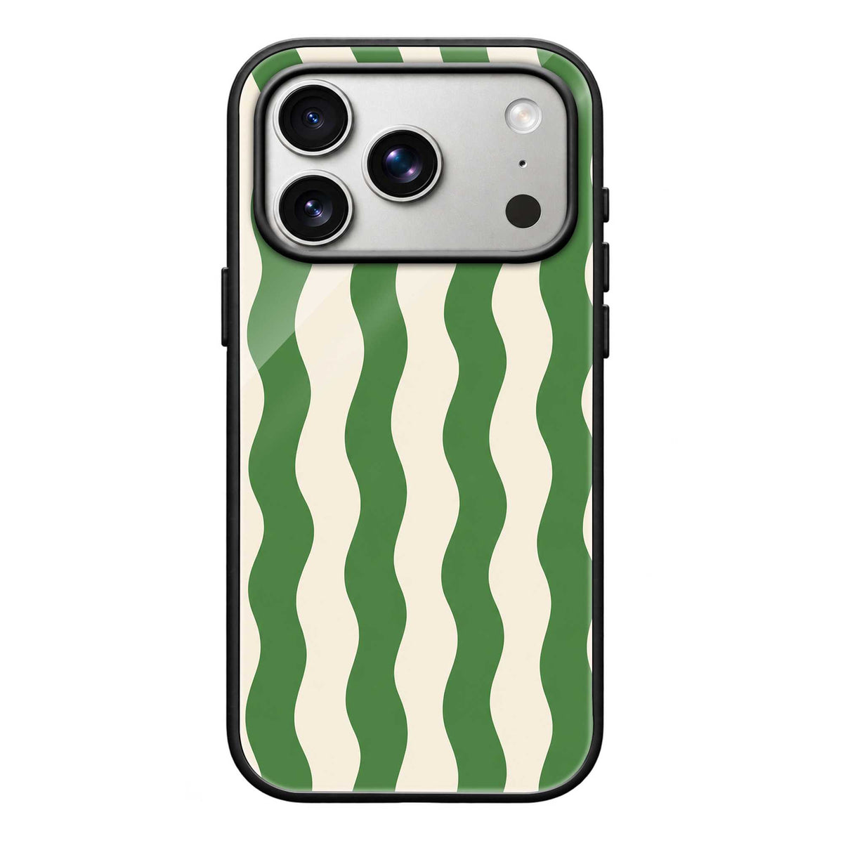 Emerald Waves Glass Case