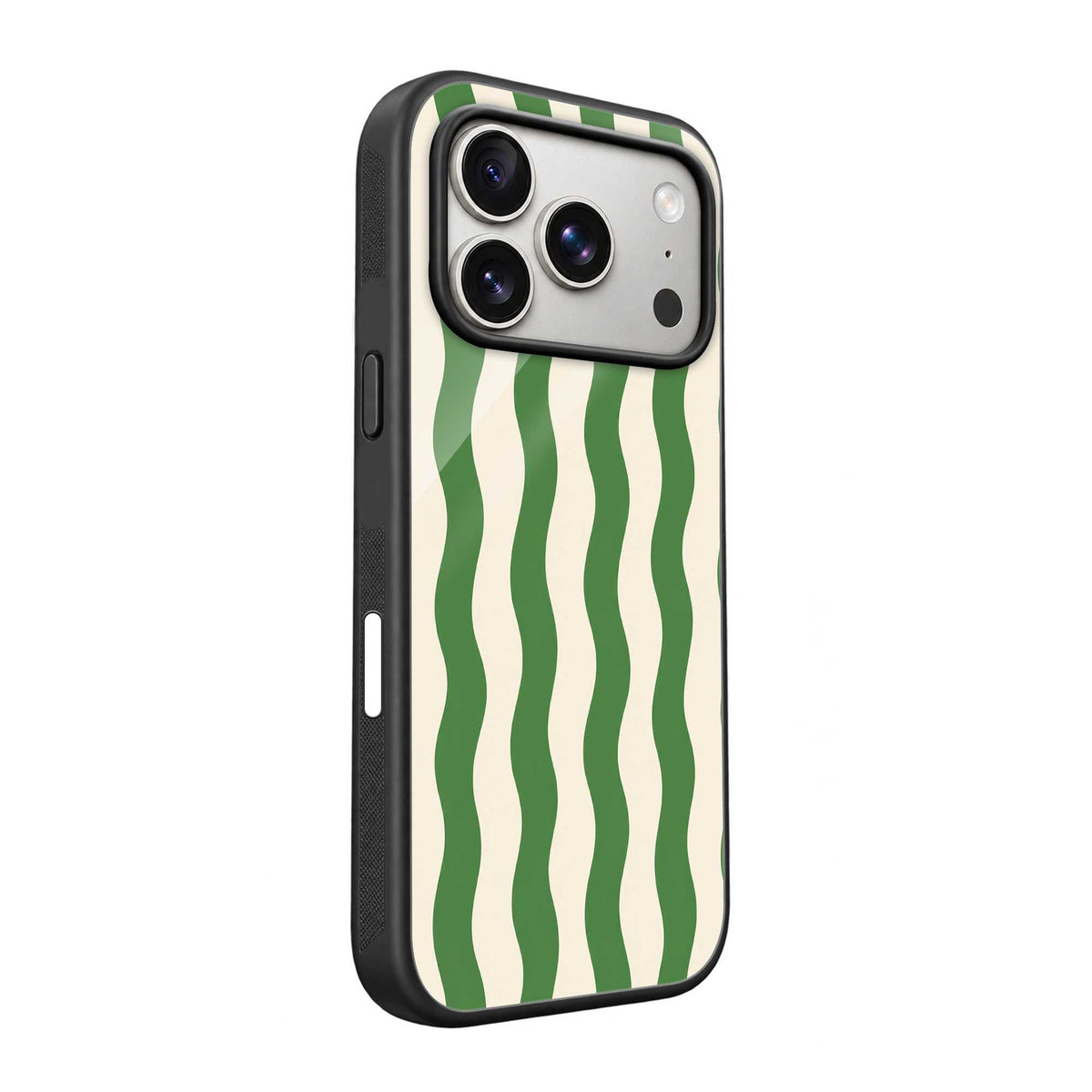 Emerald Waves Glass Case