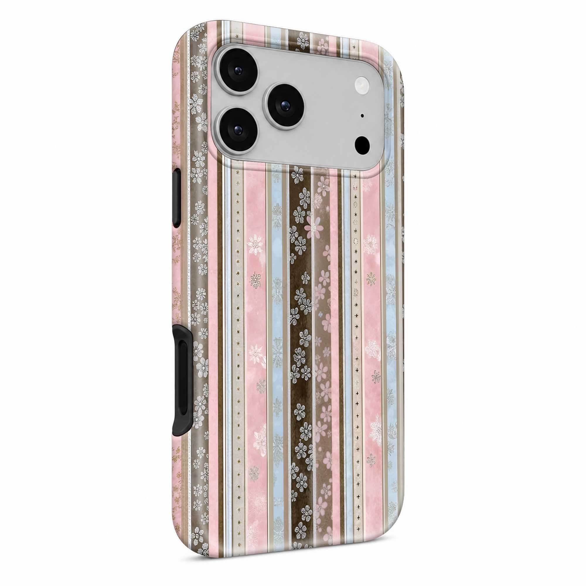 Floral Ribbon Stripe Dual Guard Case