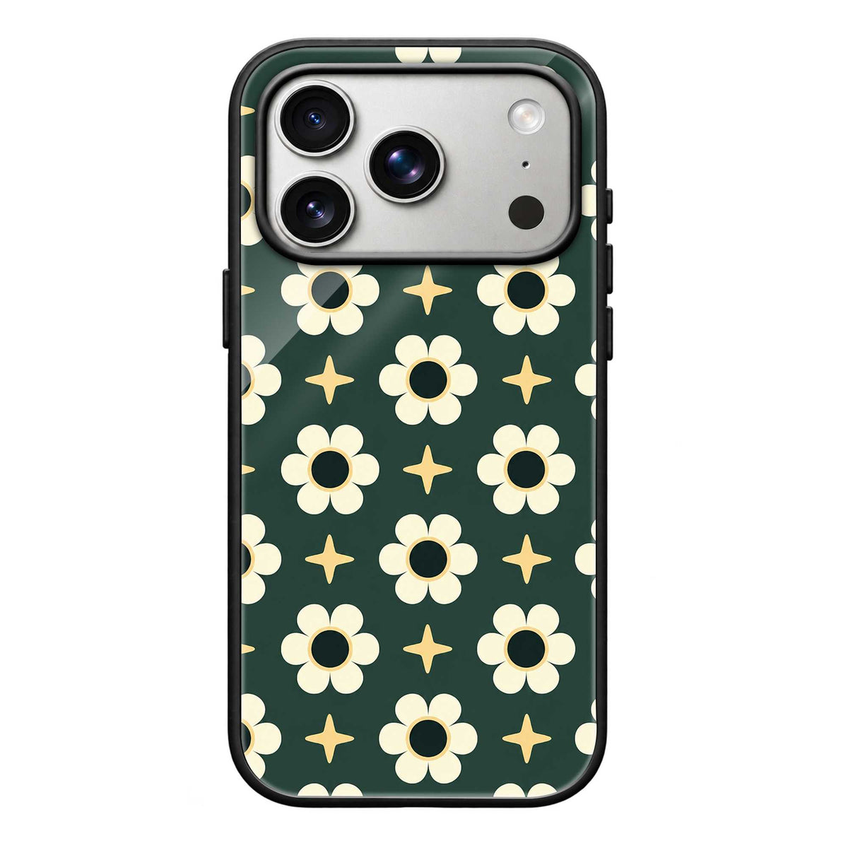 Floral & Stars Glass Case