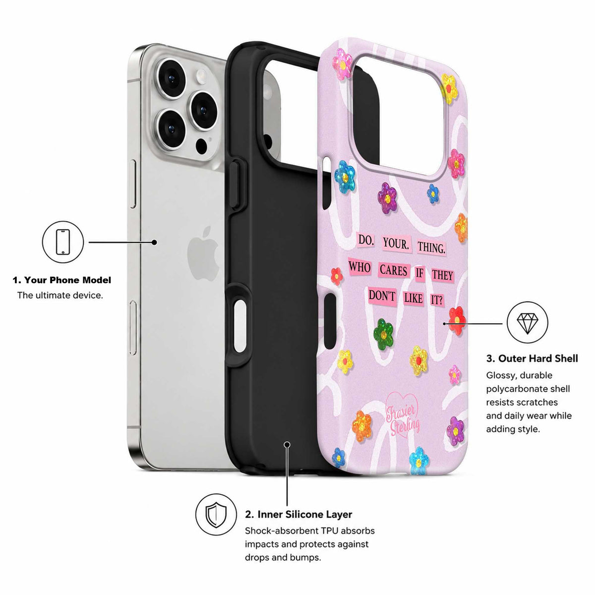 Flower Pop Dual Guard Case