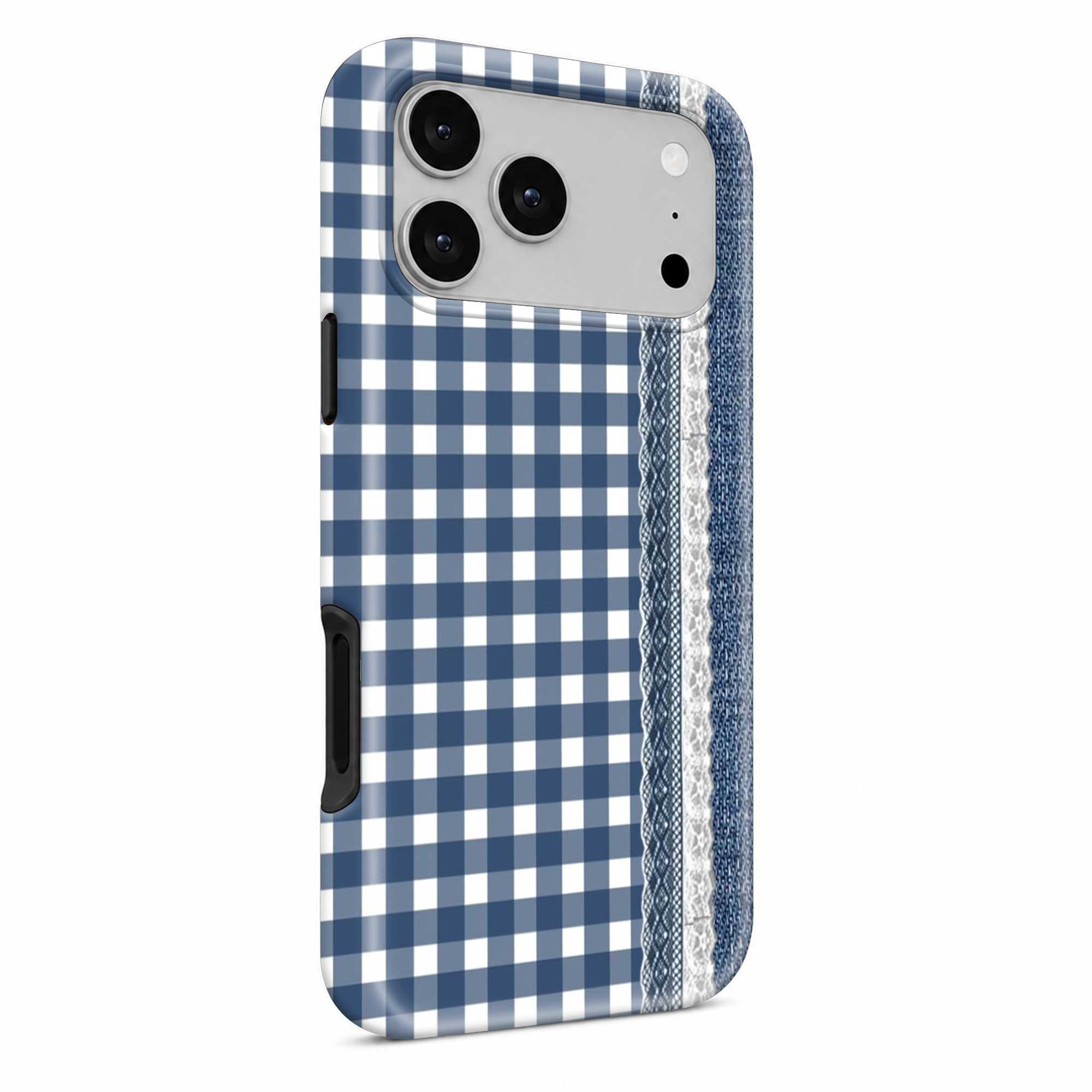 Gingham Denim Dual Guard Case