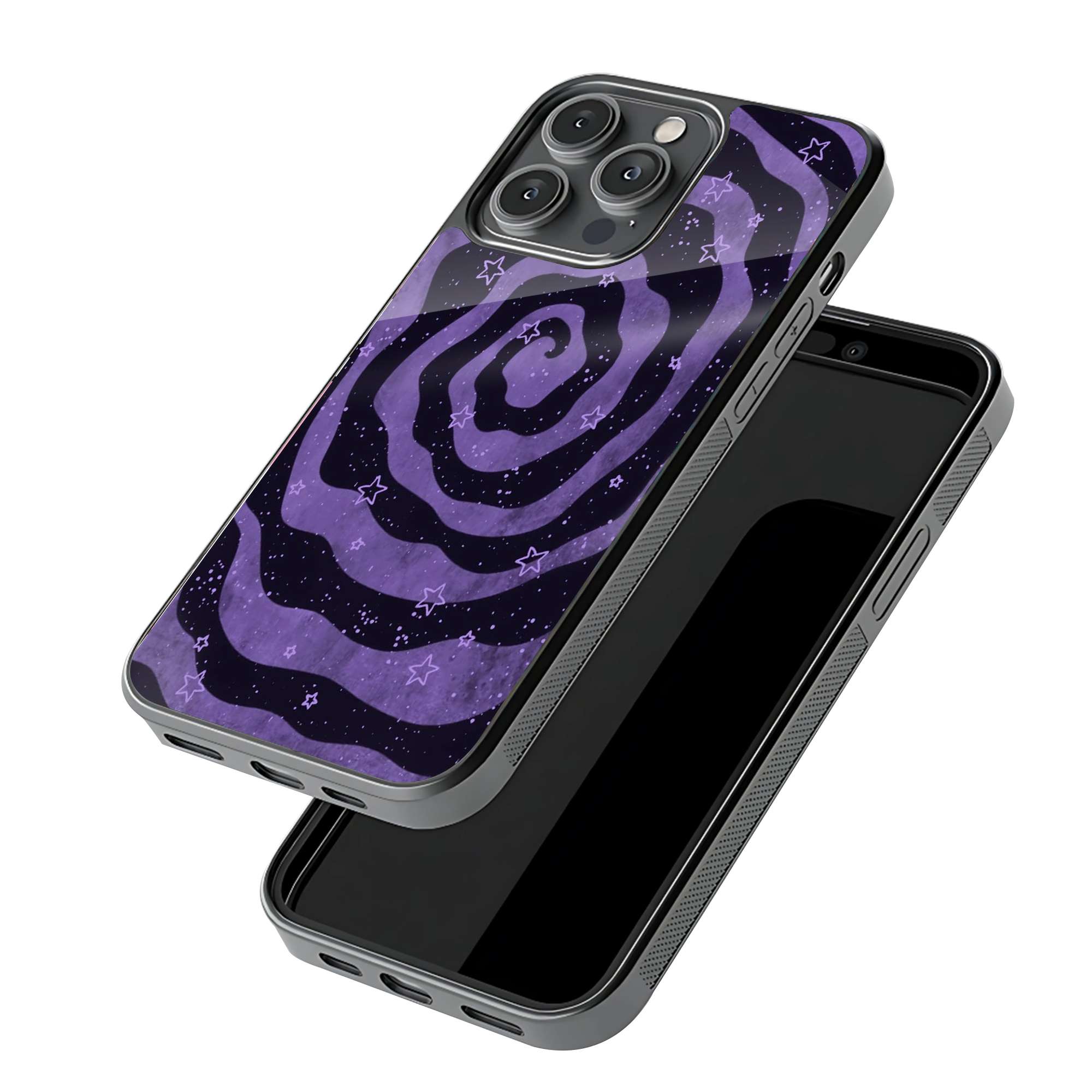 Violet Stardust Glass Case