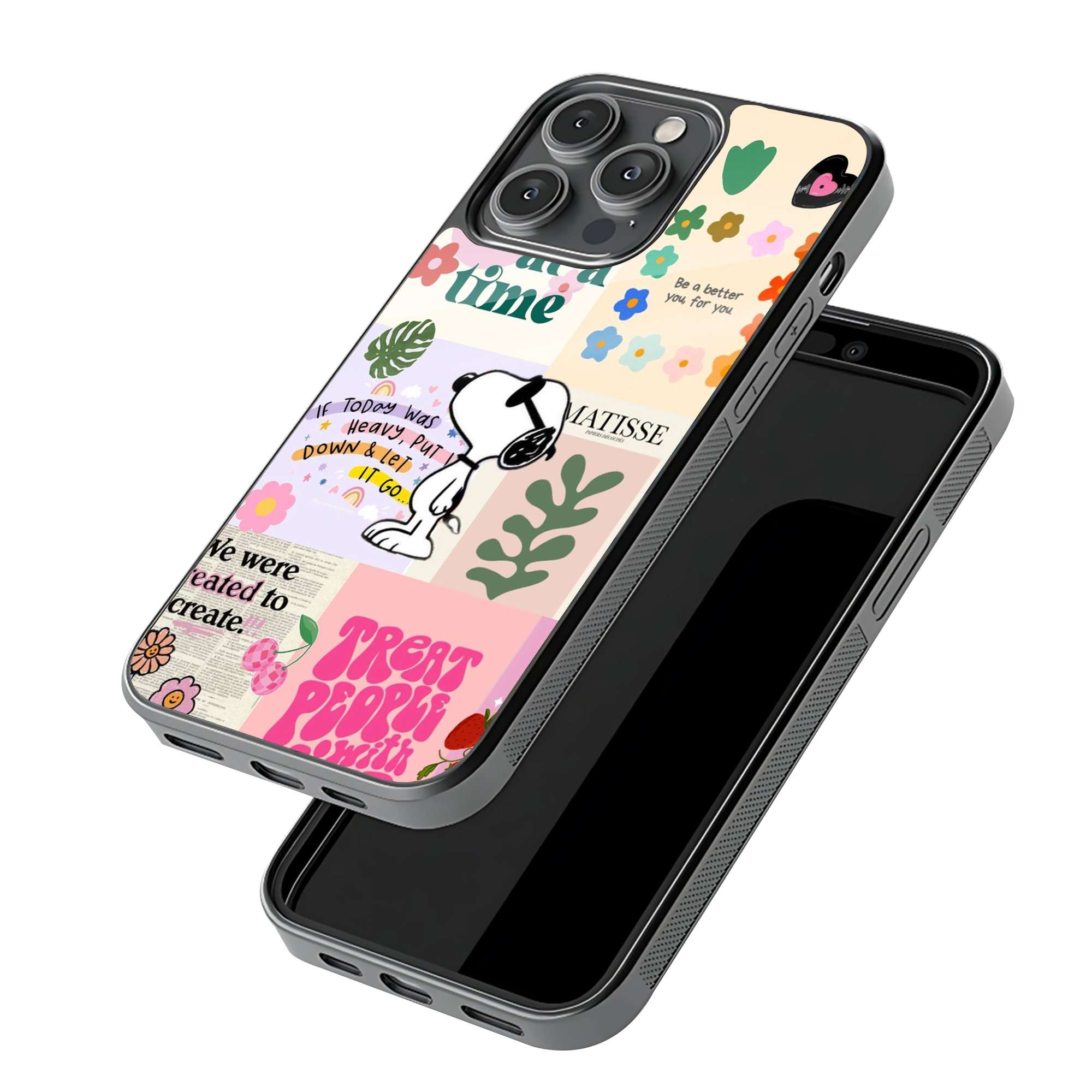 Snoopy Therapy Glass Case