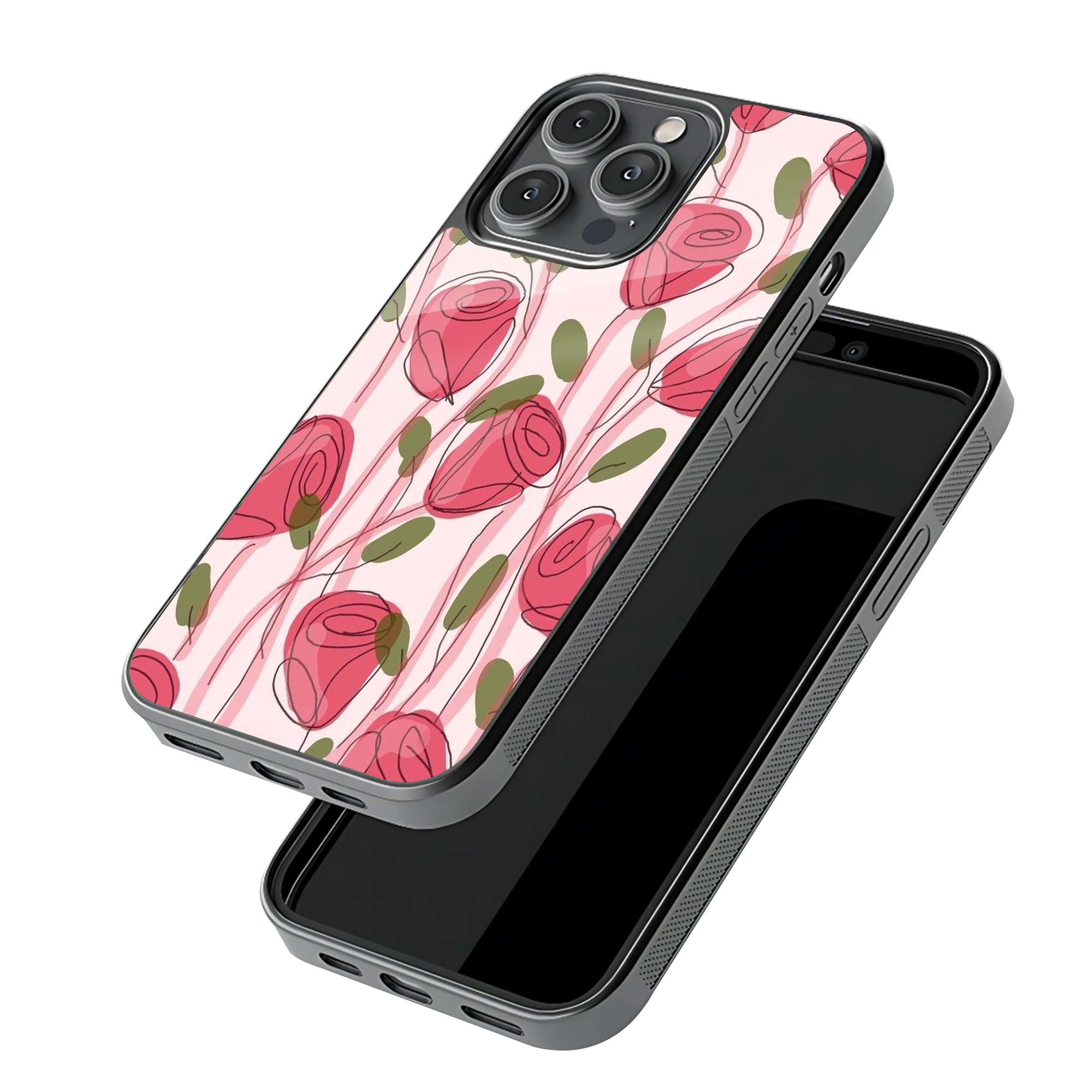 Rose Whisper Glass Case