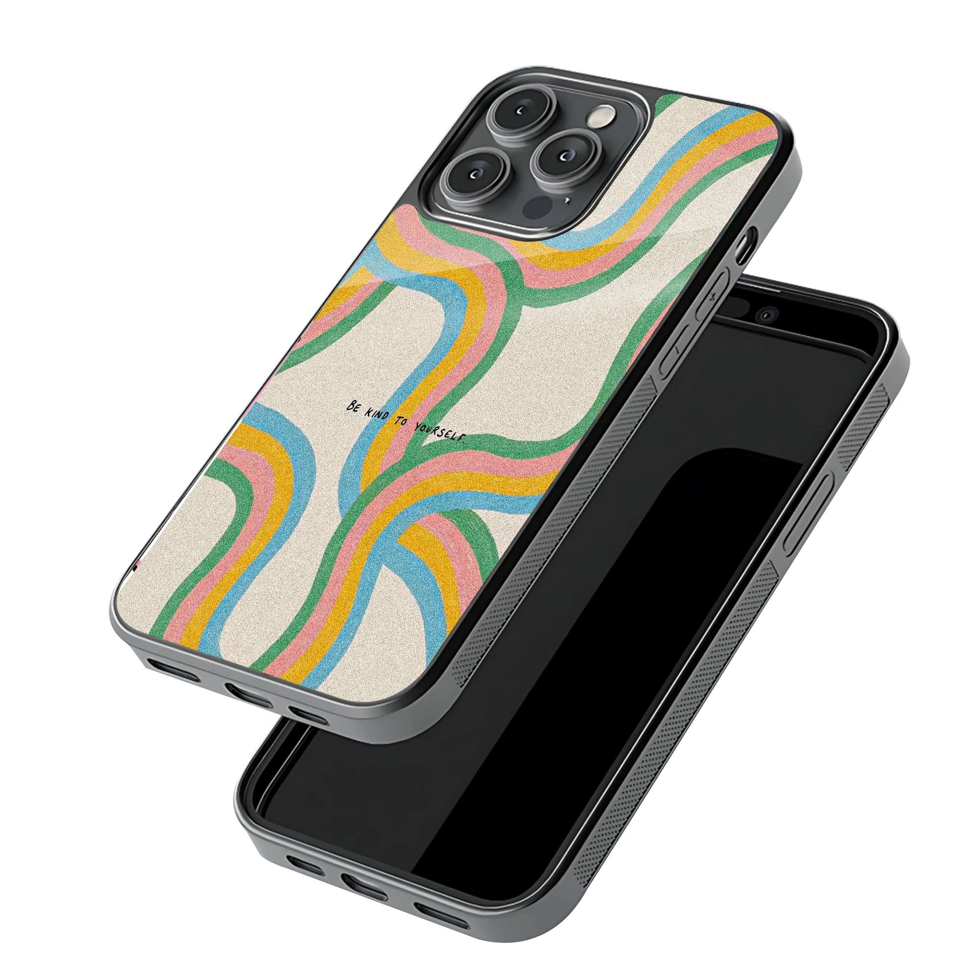 Retro Rainbow Glass Case
