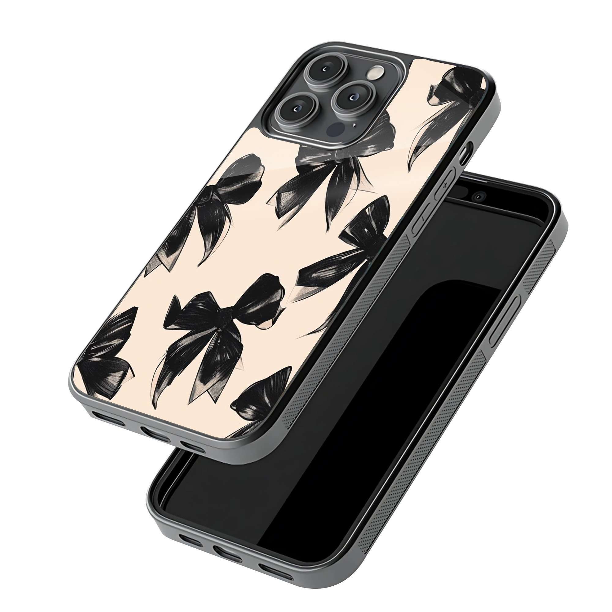 Midnight Bow Glass Case