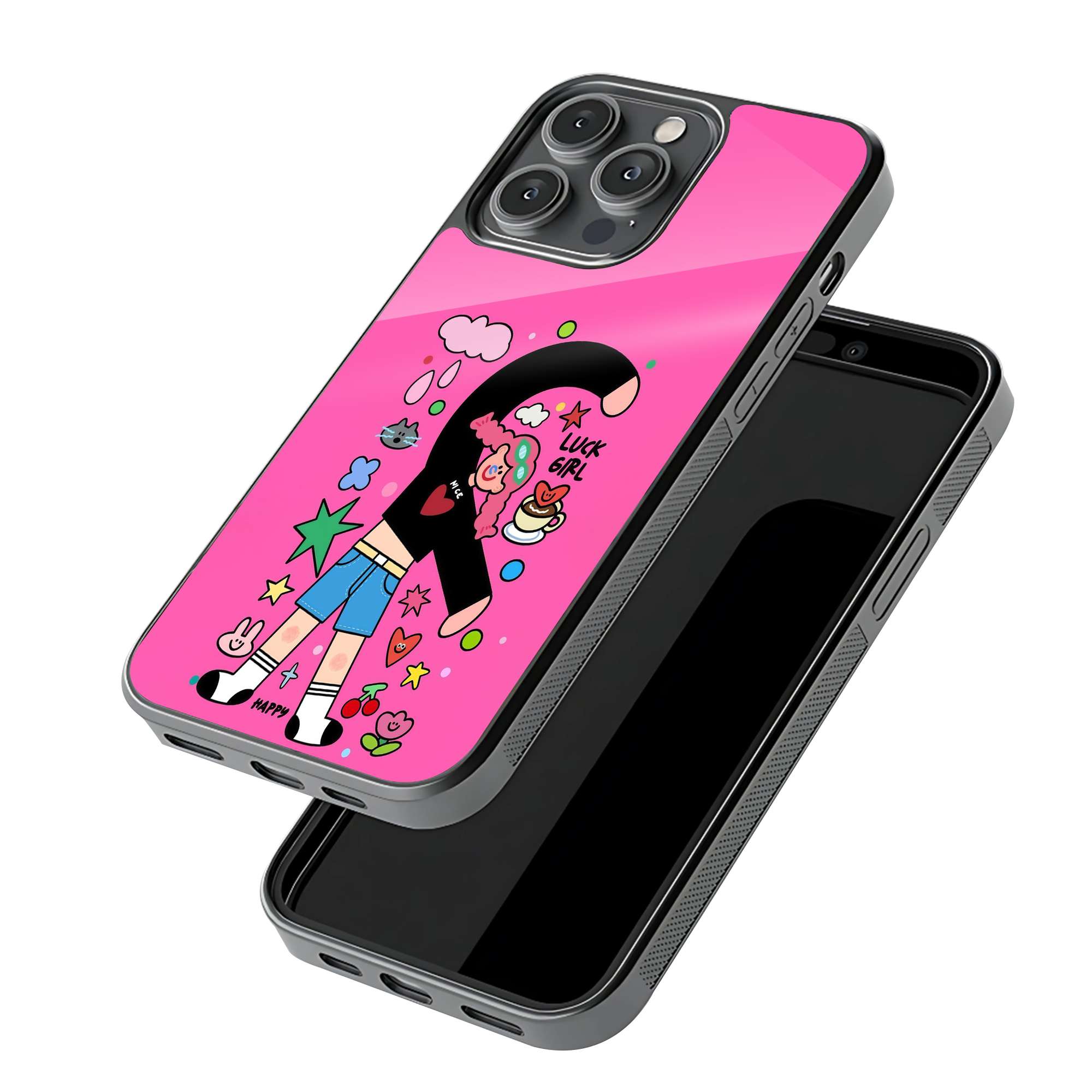 Lucky Girl Glass Case