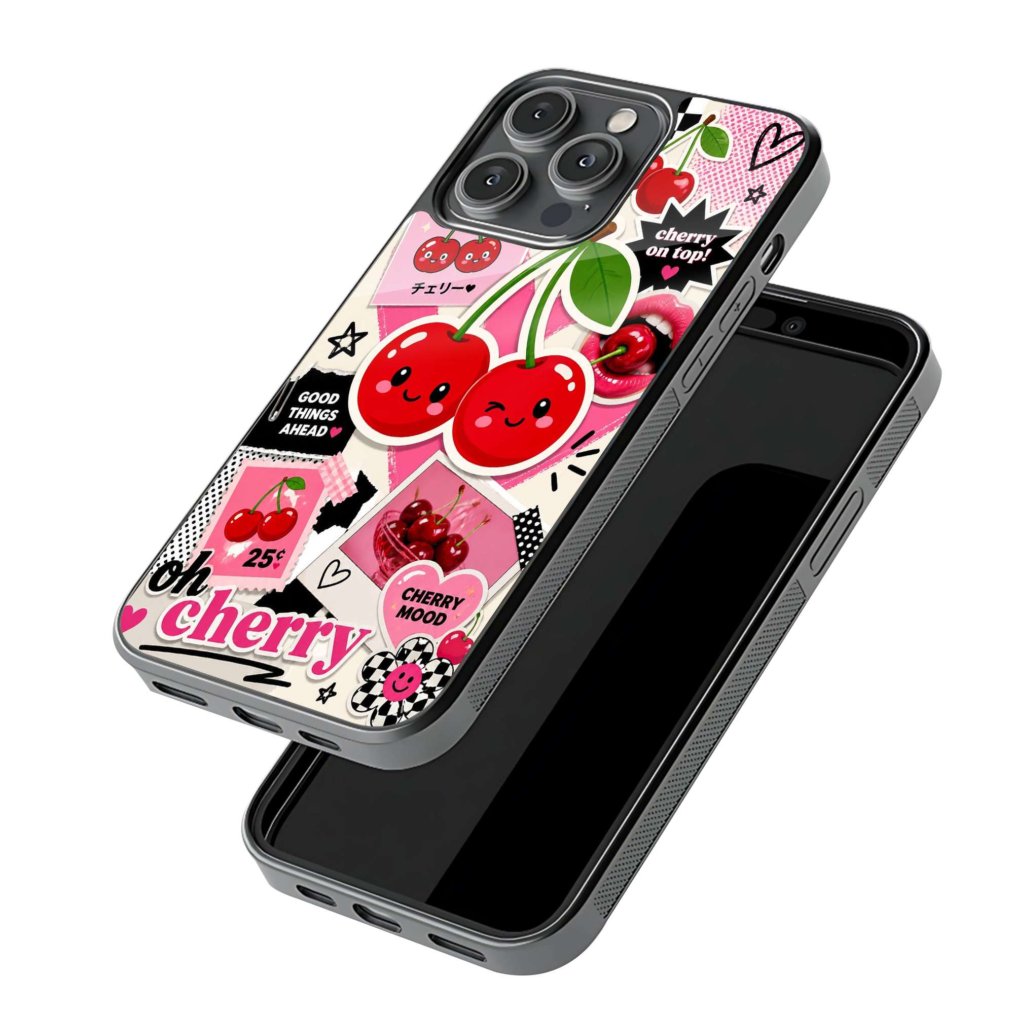Cherry Mood Glass Case