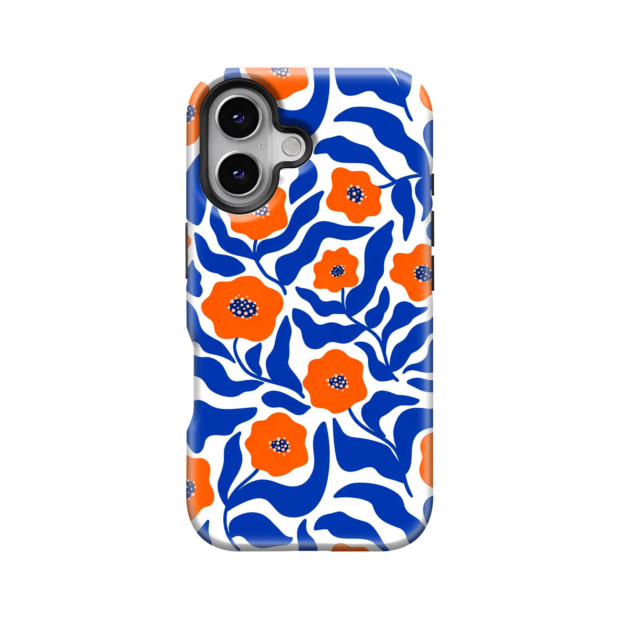 Blue Floral Pattern Dual Guard Case