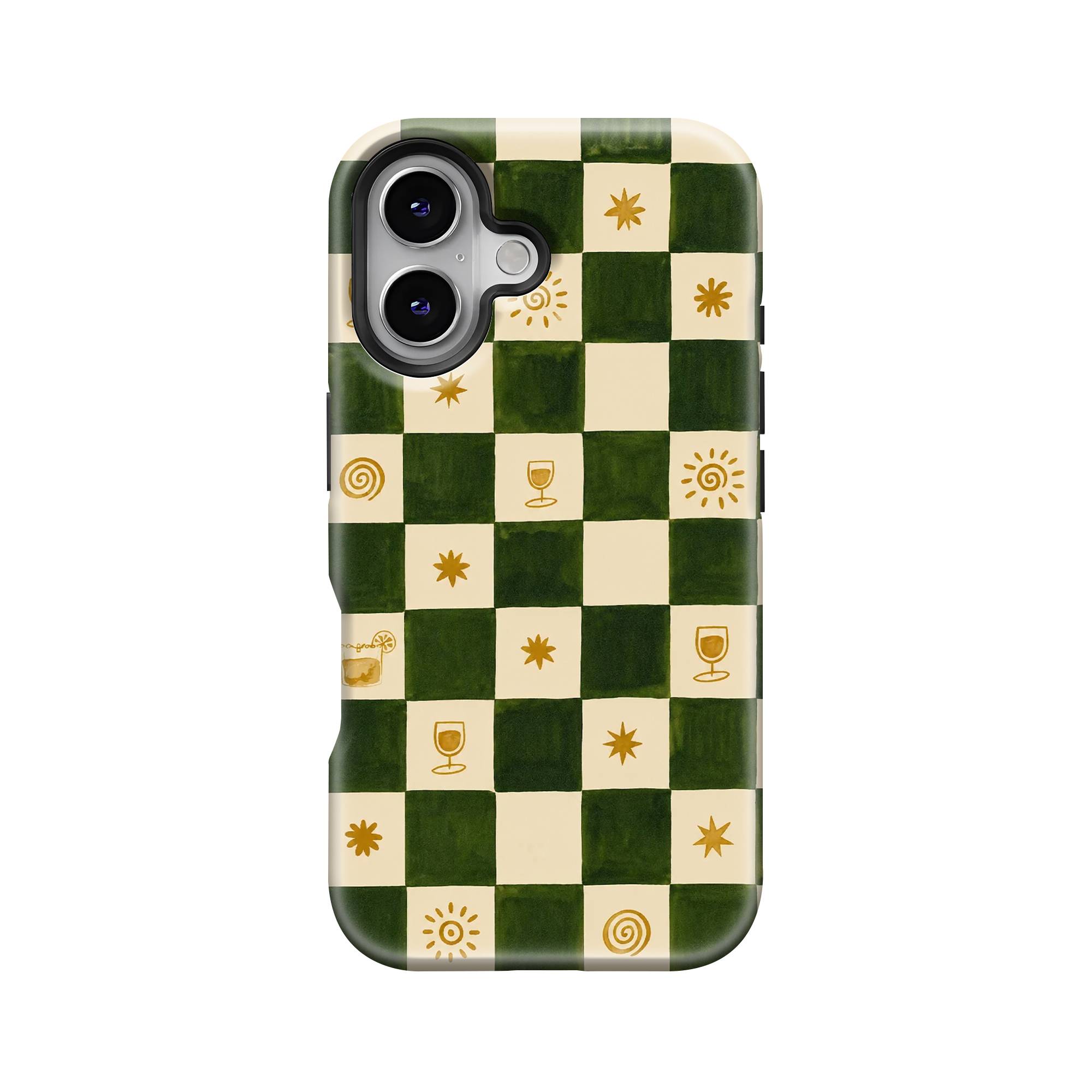 Checkered Pattern Dual Guard Case