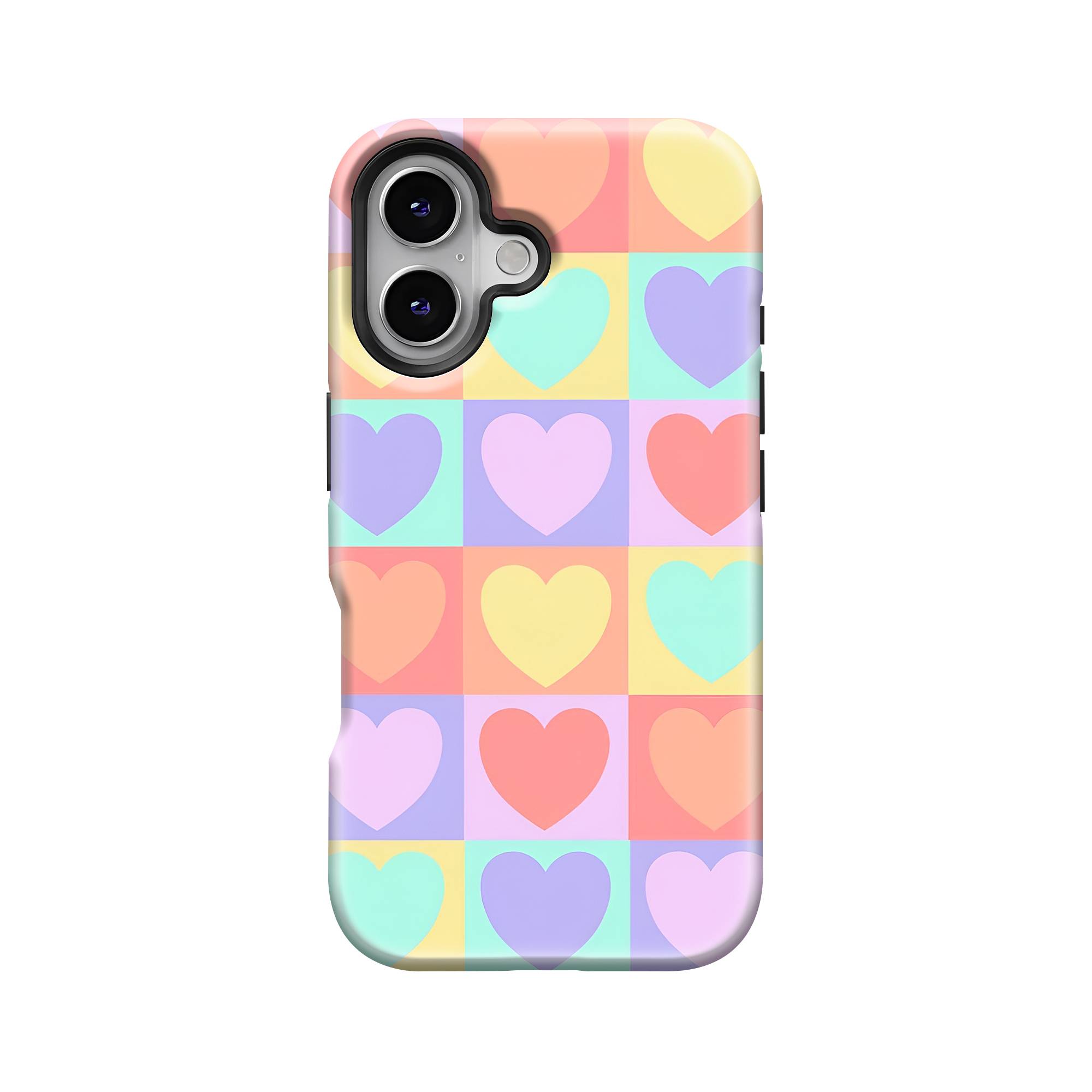 Candy Hearts Grid Dual Guard Case