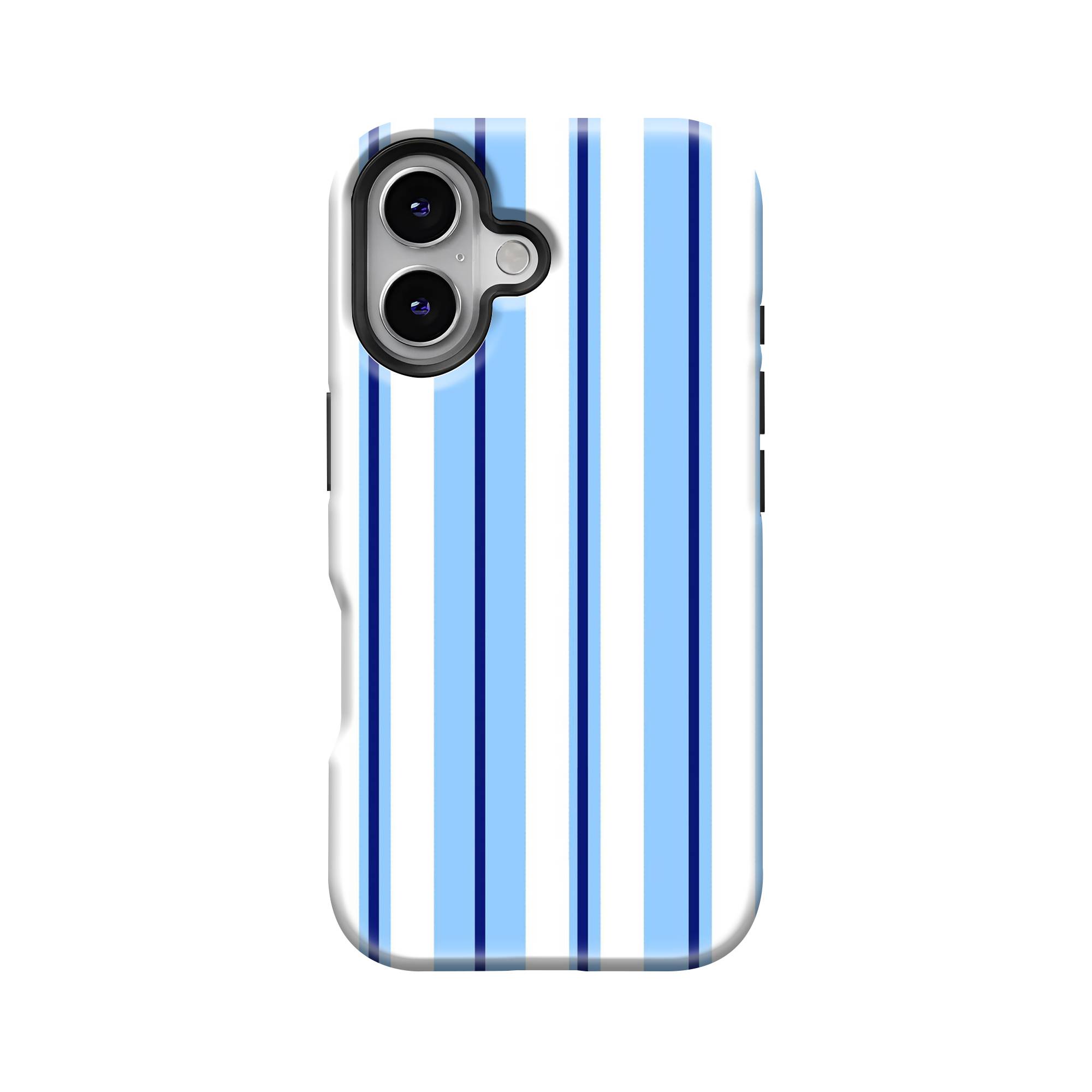 Blue Linen Stripes Dual Guard Case