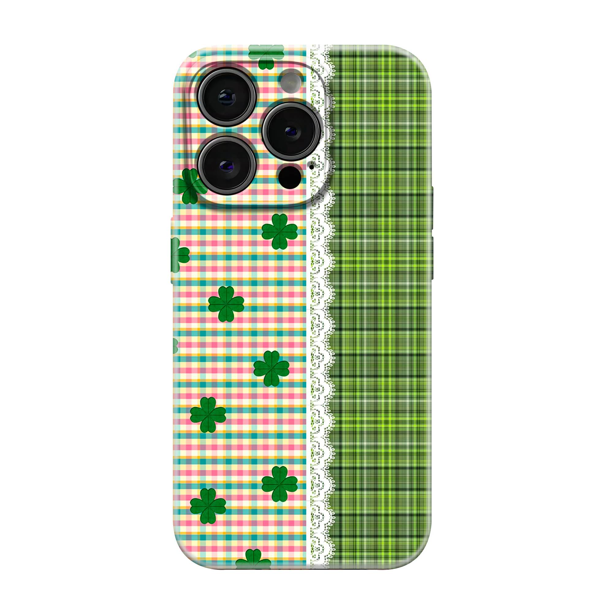 Vintage Green Patch Glossy Hard Case