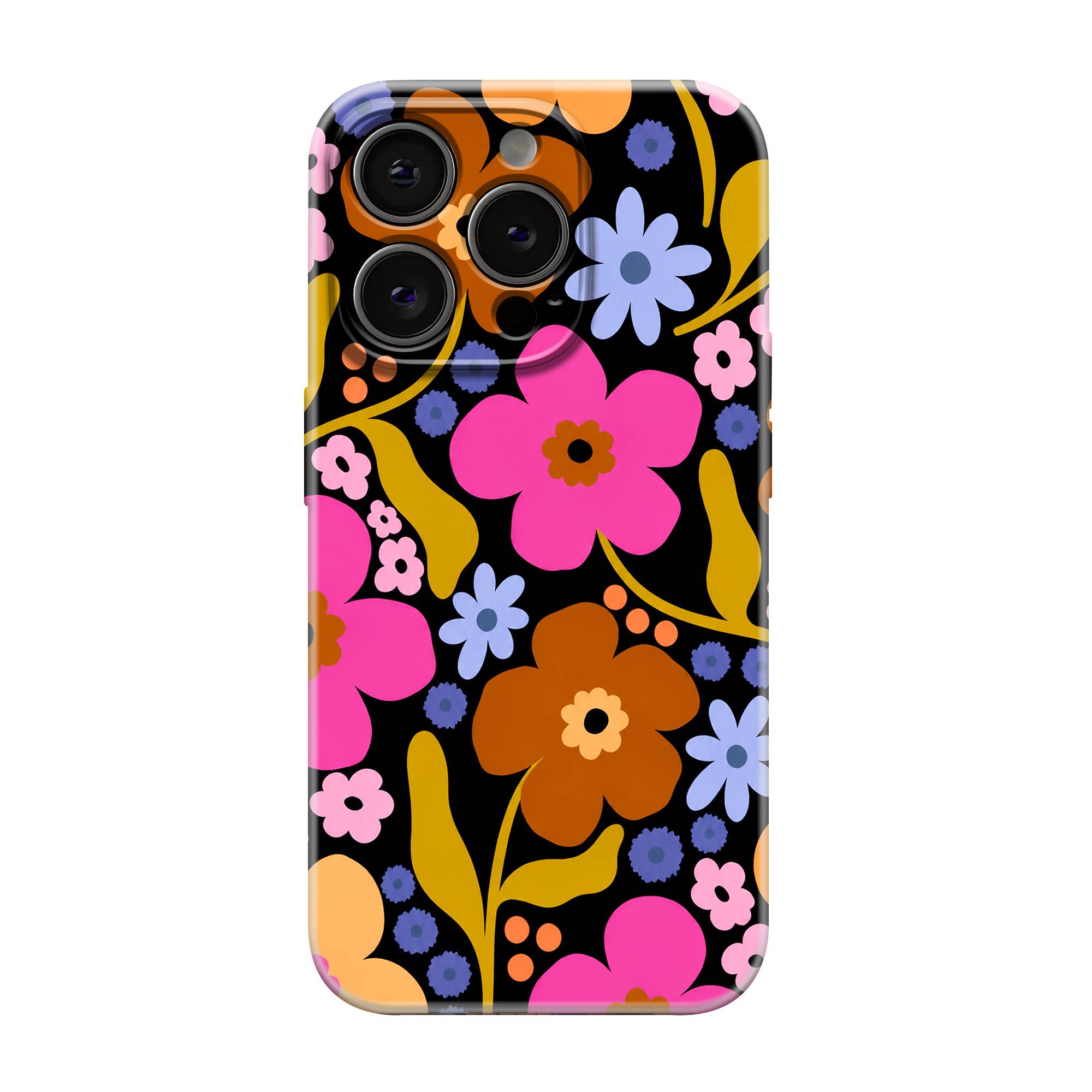 Retro Blossom Glossy Hard Case