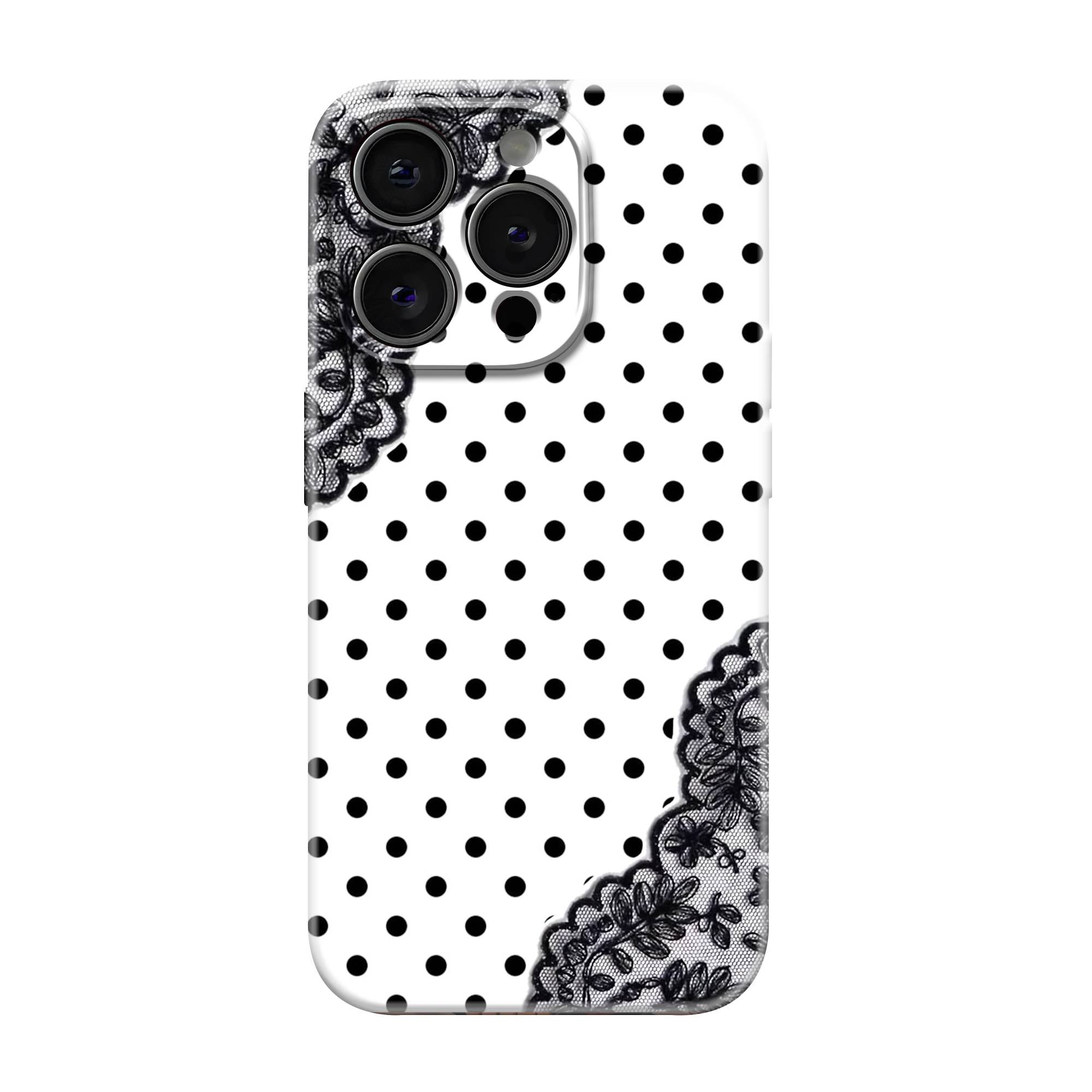 Lace Dots Glossy Hard Case