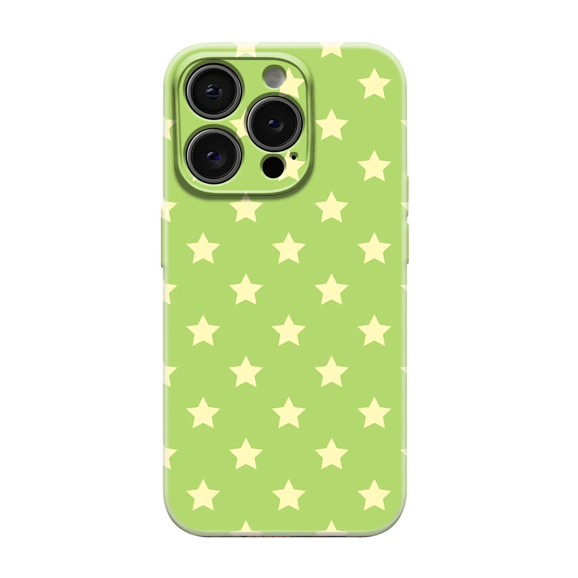 Disney Solft Green Star Glossy Hard Case