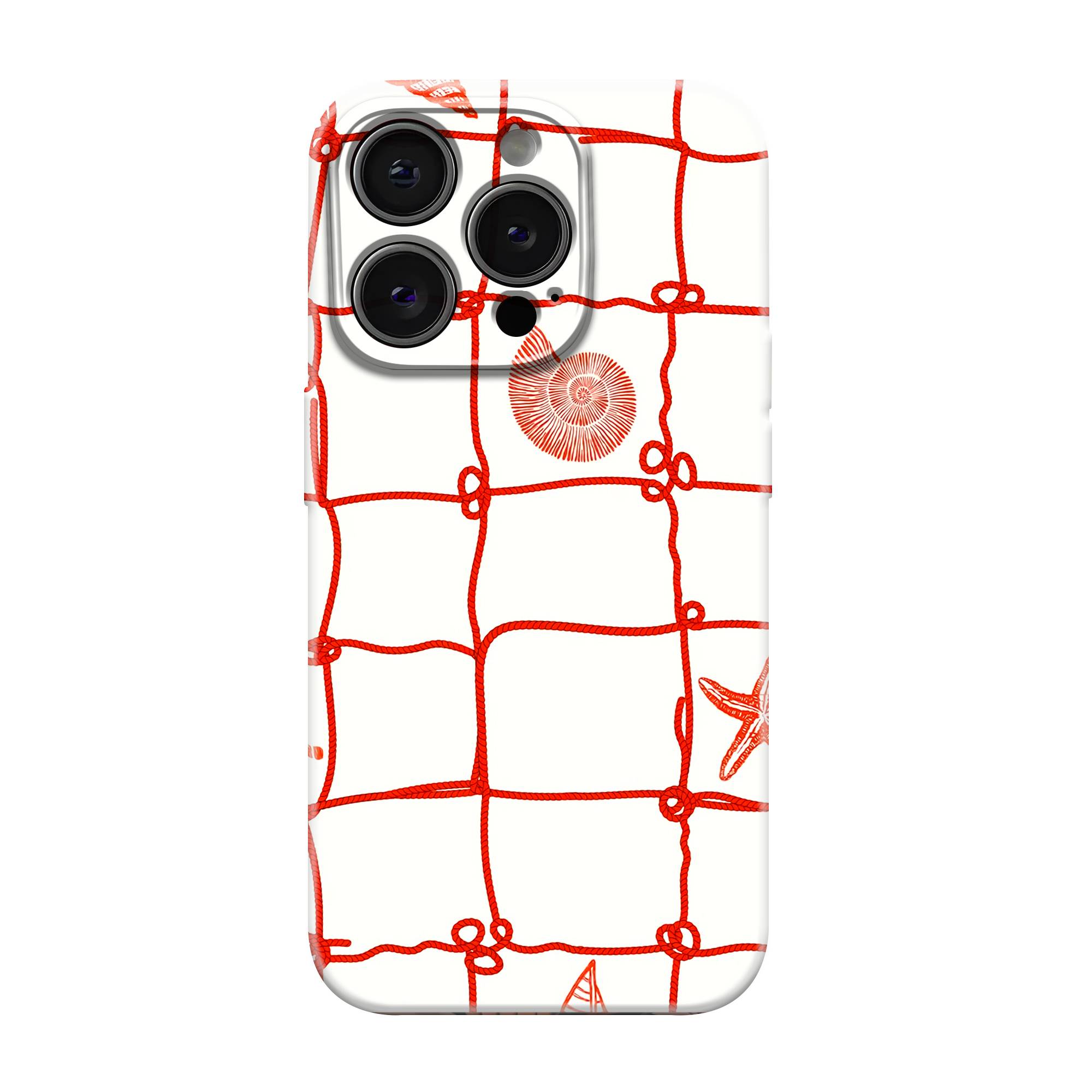 Coral Grid Glossy Hard Case