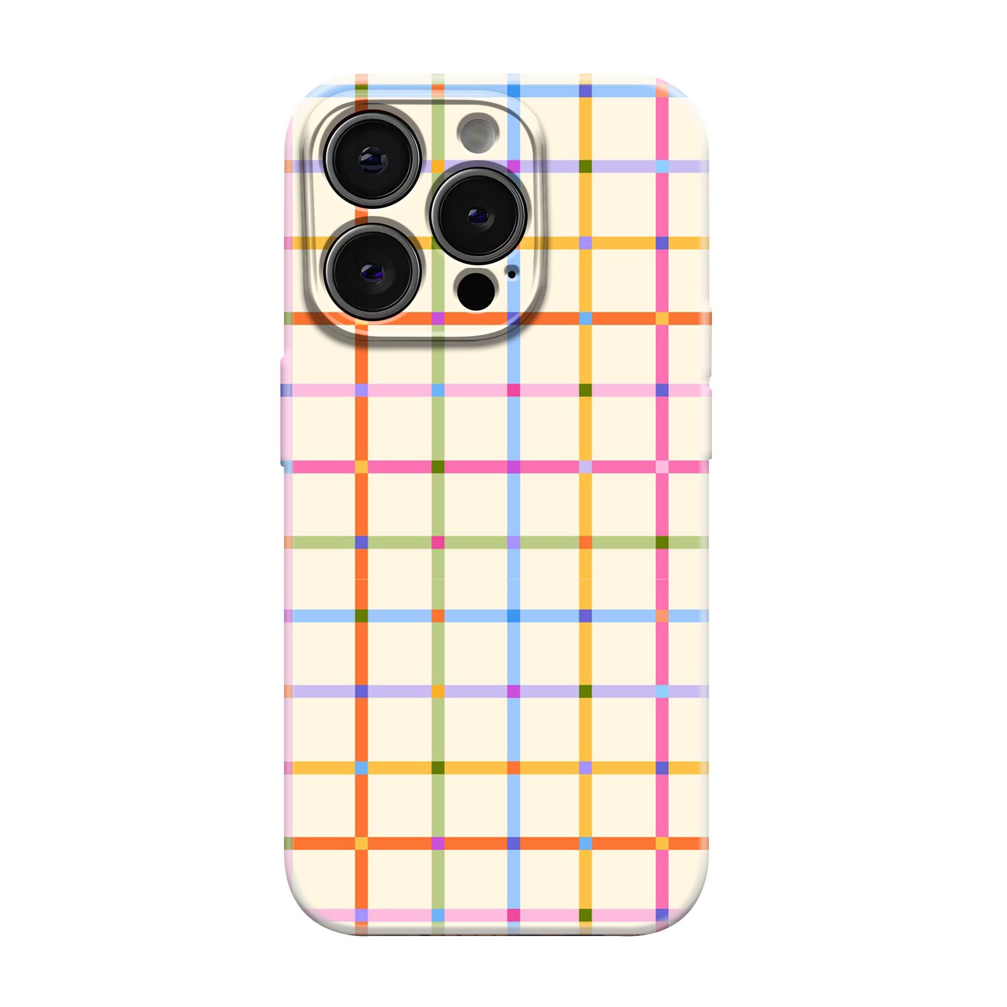 Candy Plaid Glossy Hard Case