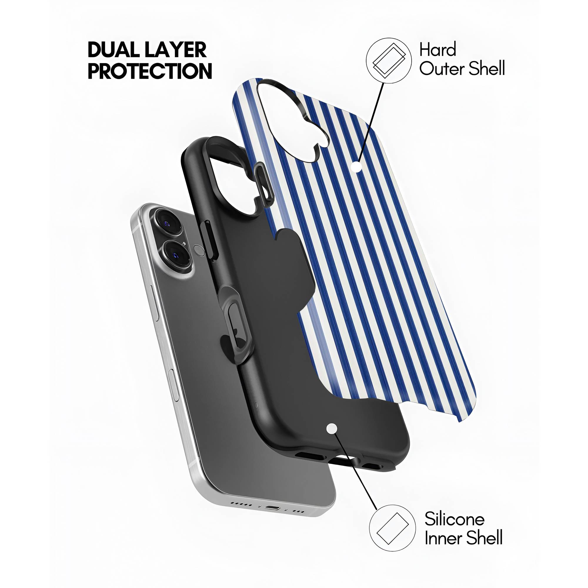 Cobalt Lines Dual Guard Case